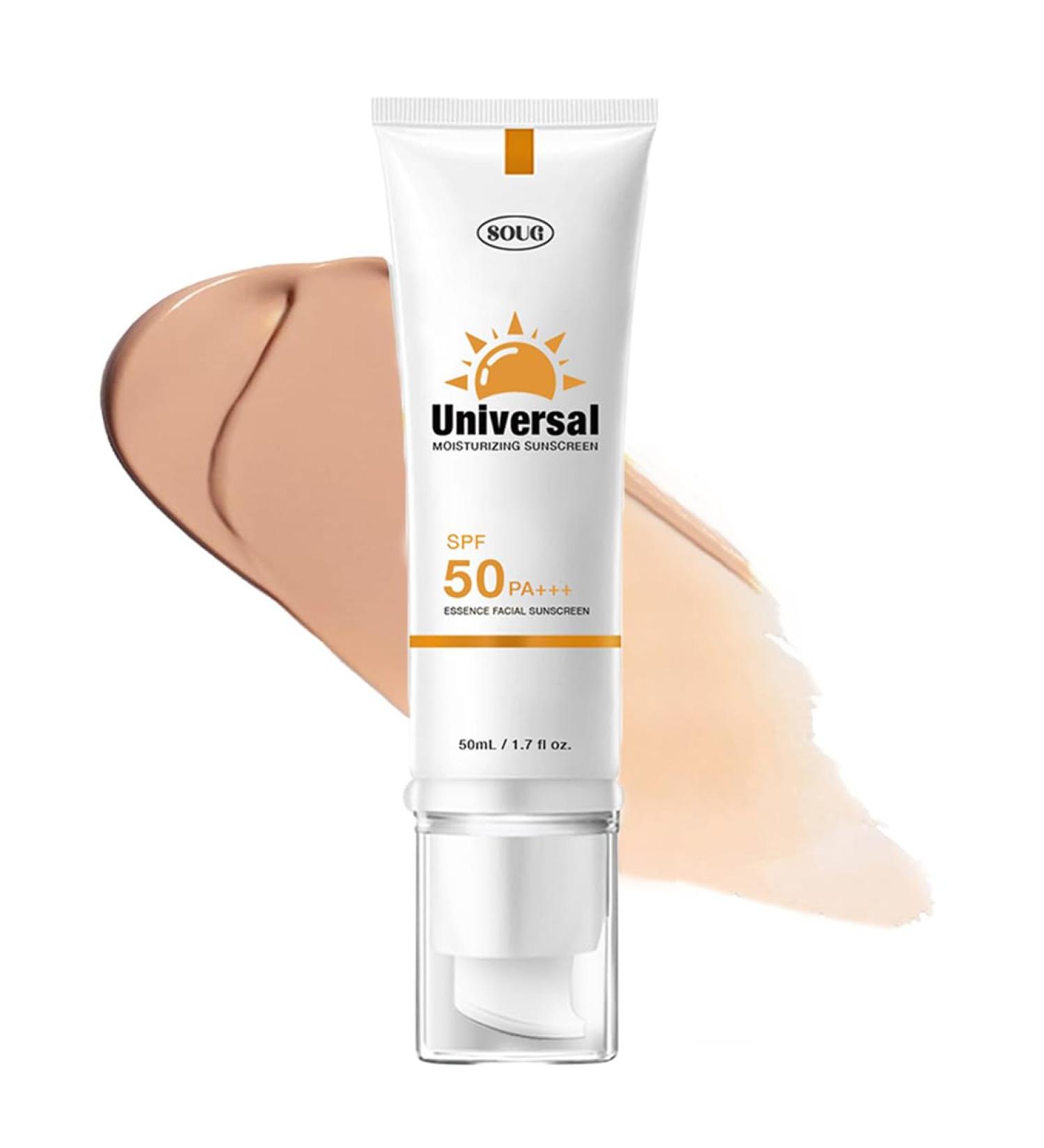 Sun Sunscreen SPF50+ | Tinted Moisturizer & Face Foundation | Strong UV Protection | All Skin Types - 50ml - Buy Online on GoSupps.com