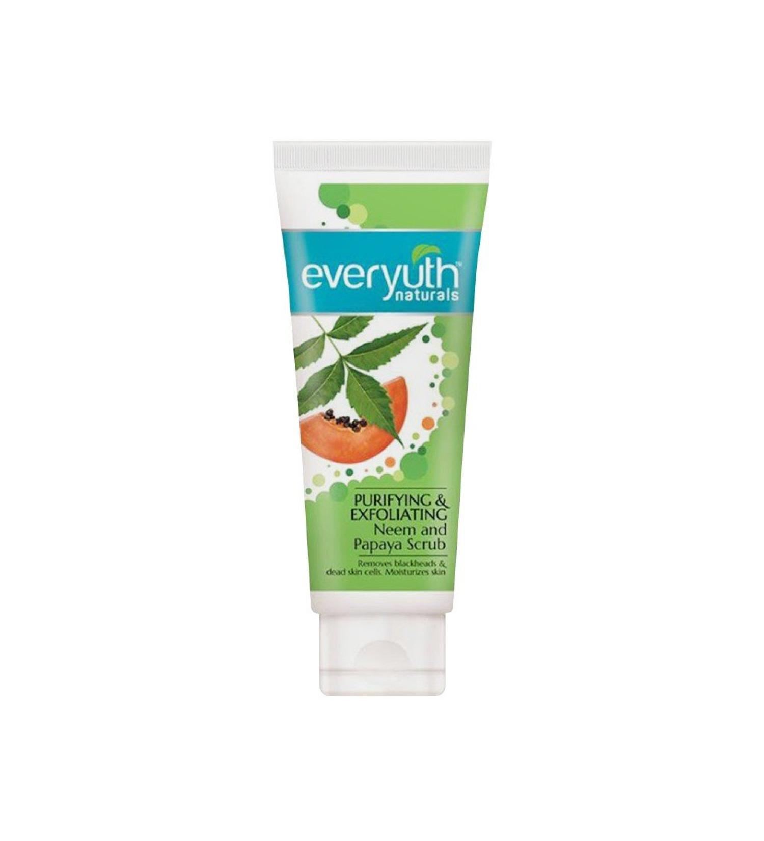 Purifying Exfoliating Neem & Papaya Scrub 100gm (Ship from India)
