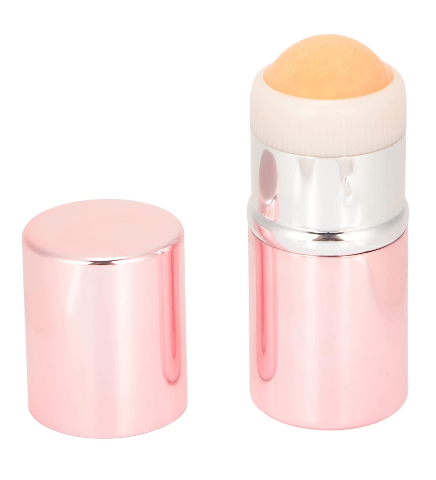 Oil Absorbing Face Roller - Portable Volcanic Oil Control Roller in Pink Aluminum Alloy | International Shipping Available - Buy Online on GoSupps.com