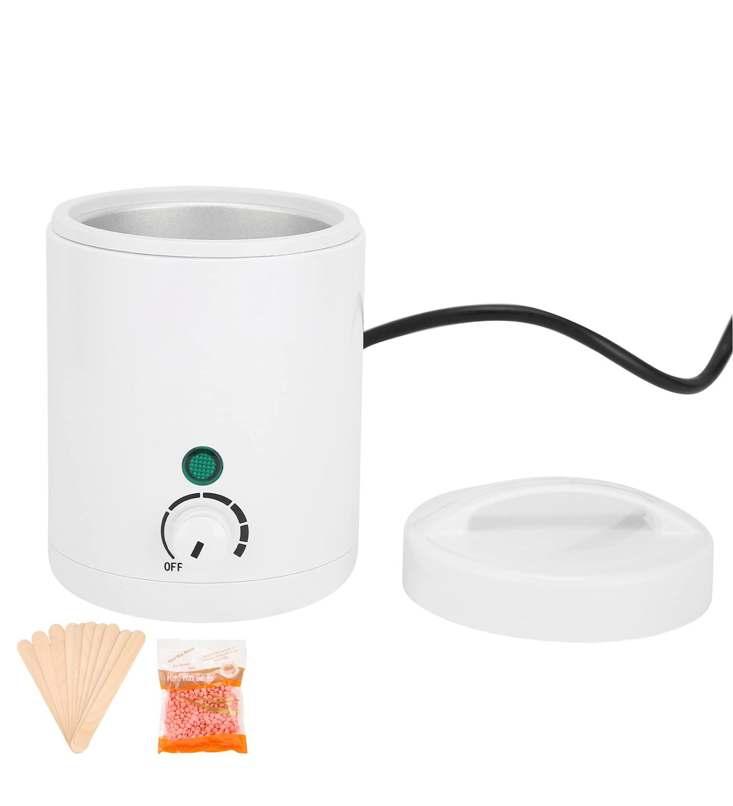 Compact Non-Irritating Wax Warmer for Home & Salon - Includes 10 Wooden Sticks for Armpits Arms & Legs - Buy Online on GoSupps.com