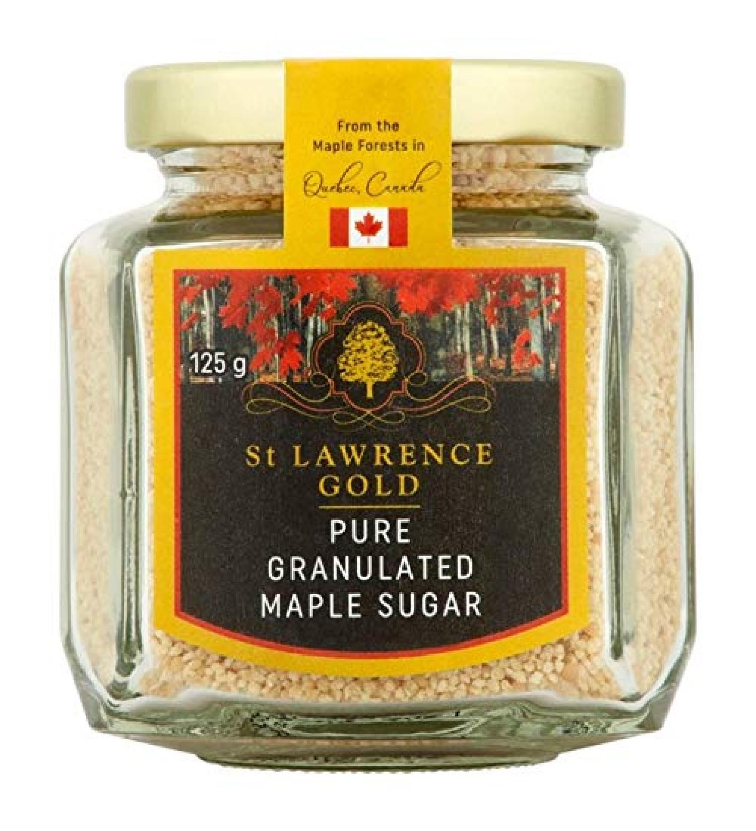St Lawrence Gold Pure Granulated Maple Sugar 125 g