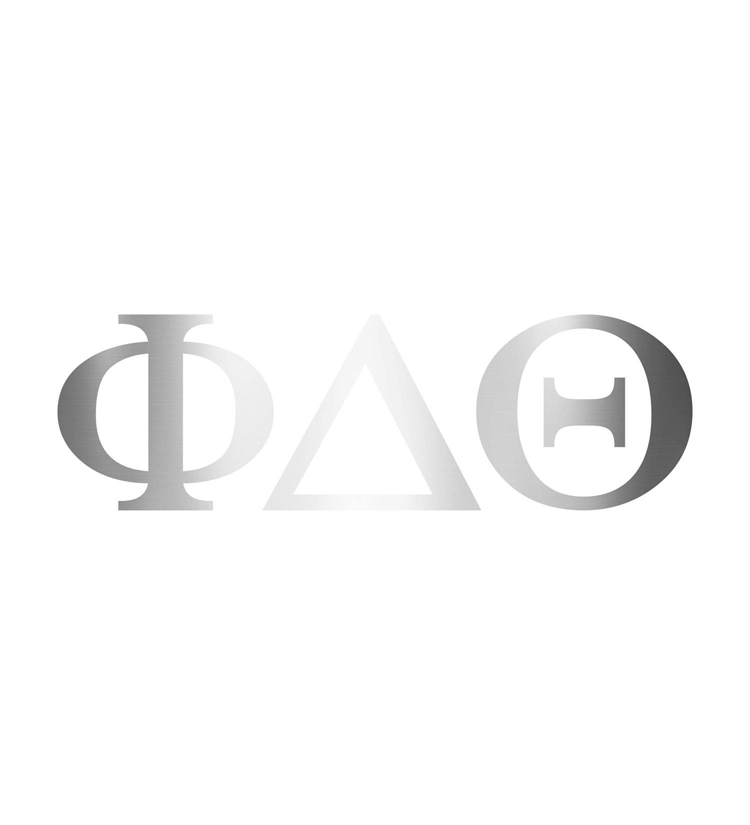 Pro-Graphx Phi Delta Theta Greek Fraternity Sticker Decal  2.5 Inches Tall  Chrome Phi Delta Theta Chrome - Buy Online on GoSupps.com