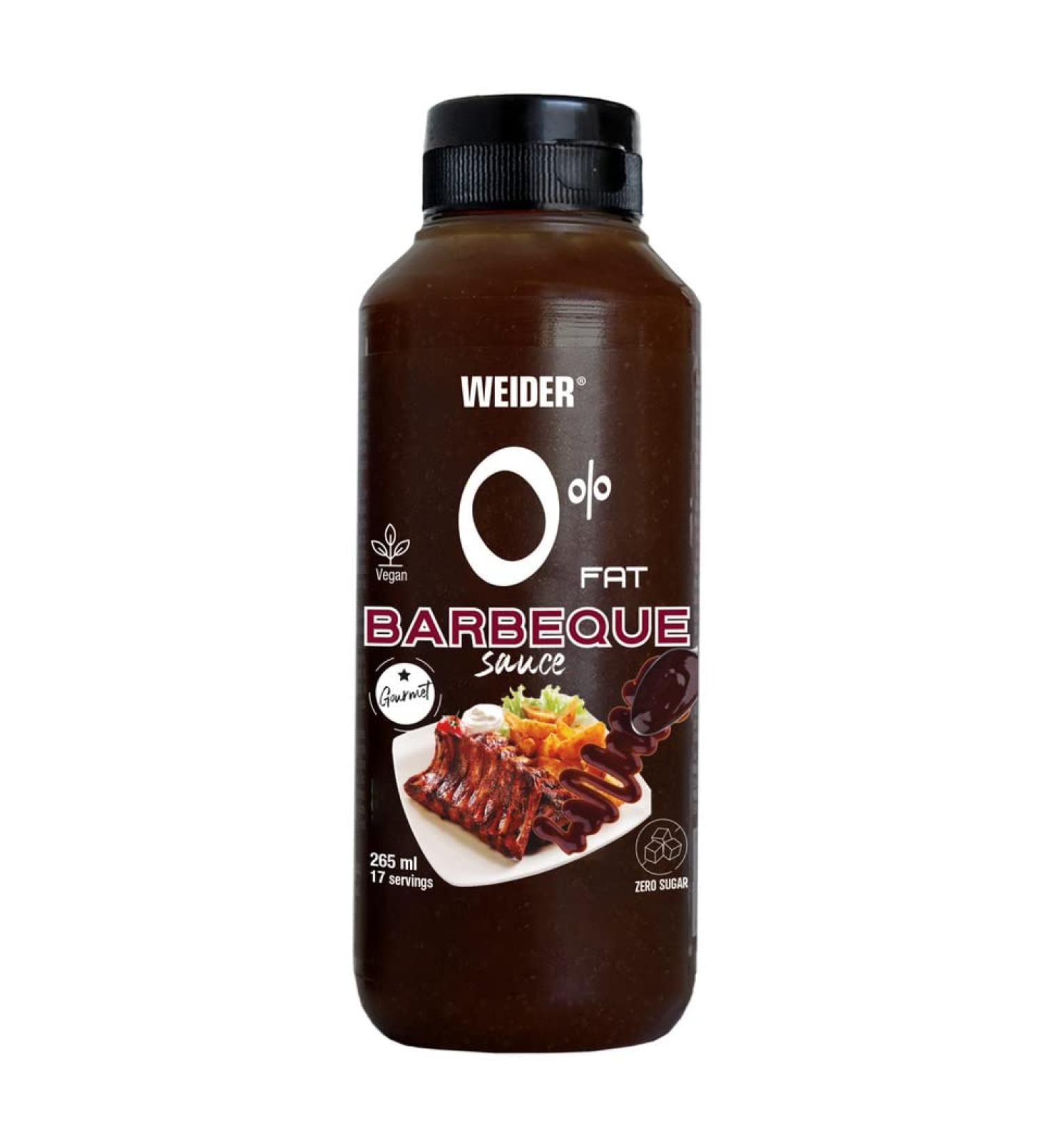 Weider Zero Barbecue Sauce - 265 ml (Pack of 1) | Zero Fat & Zero Sugar - Buy Online on GoSupps.com
