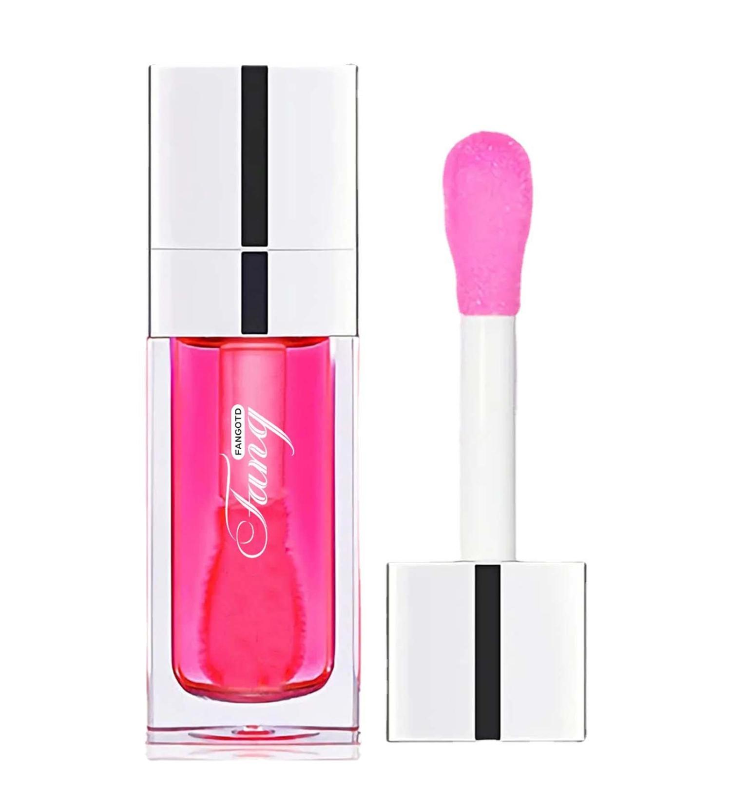 Moisturizing Lip Oil Gloss | 6ml Tinted & Plumping Lip Care | Hydrating Transparent Lip Oil for Luscious Lips - Buy Online on GoSupps.com
