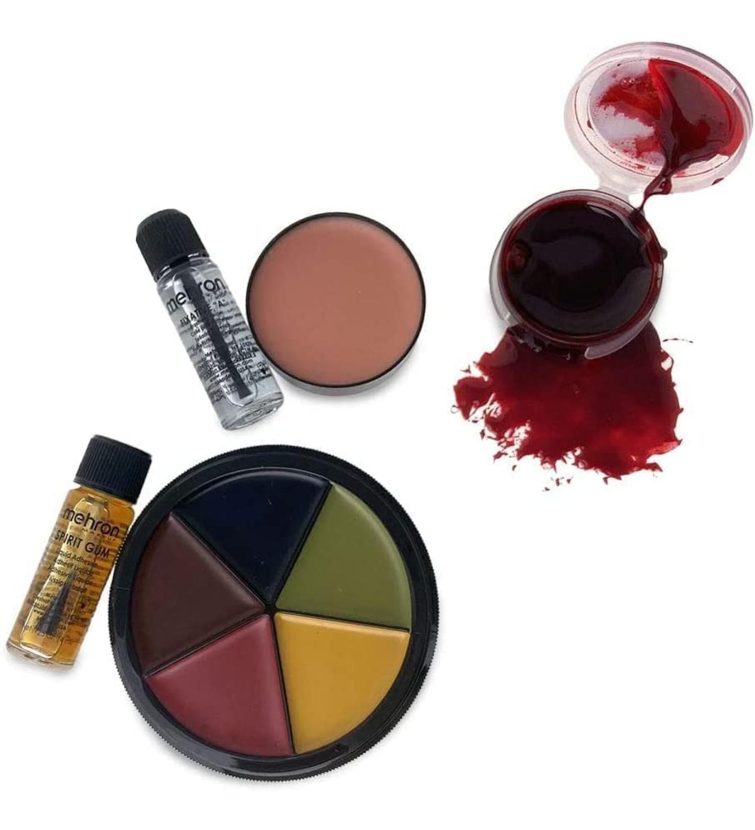 Buy Mehron Deluxe Special FX Trauma Pro Makeup Kit - Bruise Wheel Scar Wax Scab Blood & More for Ultimate FX | International Shipping Available - Buy Online on GoSupps.com