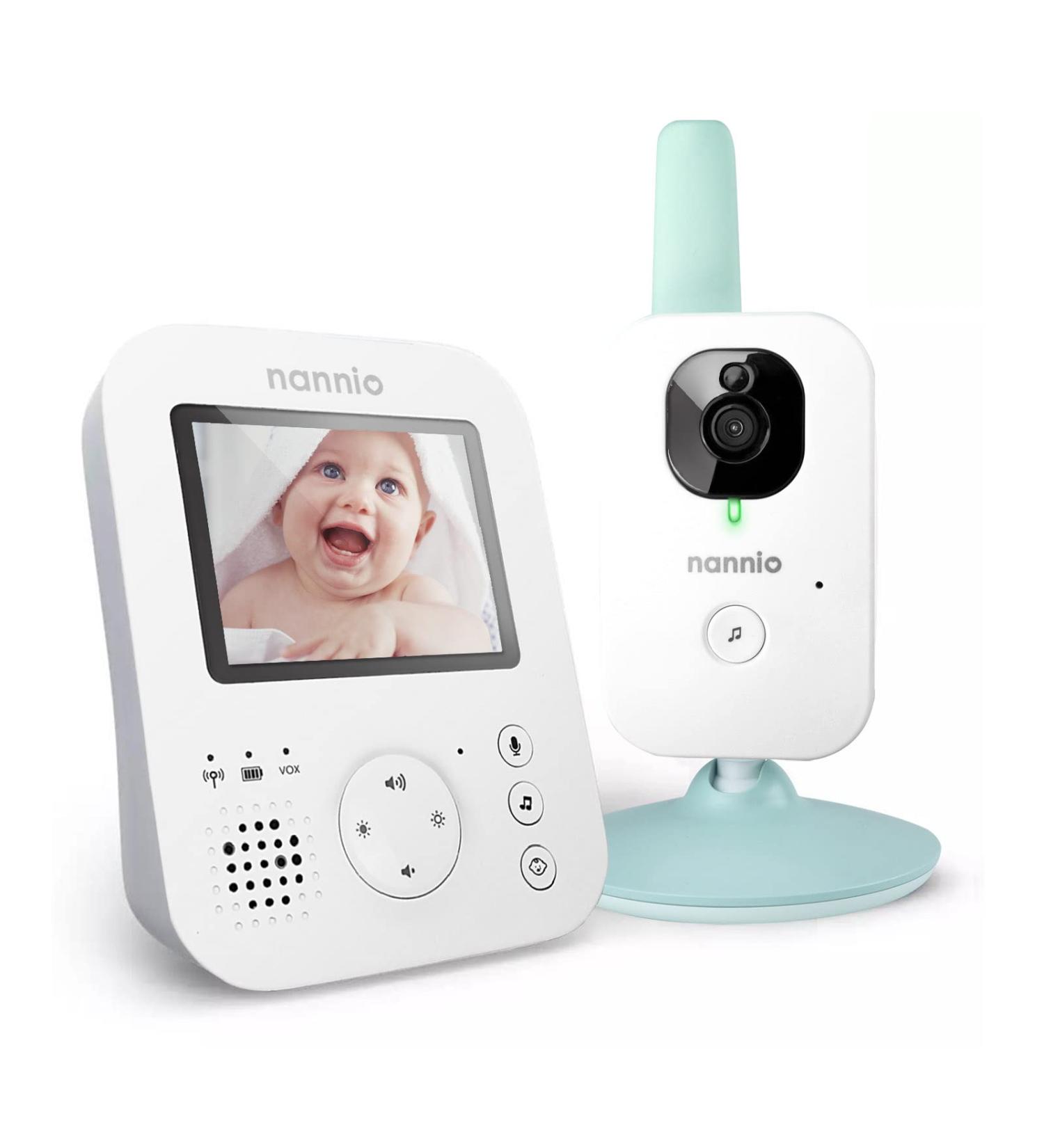 Nannio Hero 2.7 Video Audio Baby Monitor Camera | 1000ft Long Range | Auto Night Vision | 2-Way Talk & Lullabies | Non-WiFi | Dark Green - Buy Online on GoSupps.com