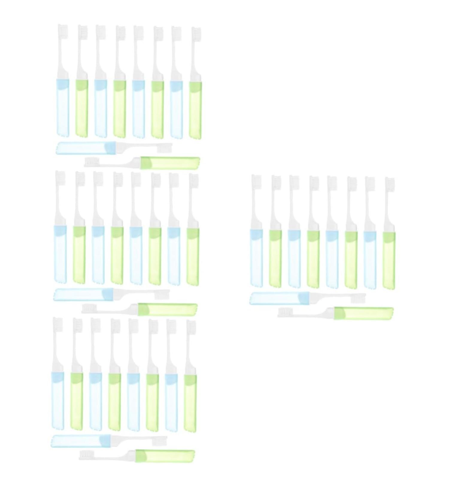 Shop Minkissy 40pc Portable Collapsible Travel Toothbrush Set - Compact Professional Manual Folding Toothbrushes for Teeth Cleaning | International Shipping Available - Buy Online on GoSupps.com