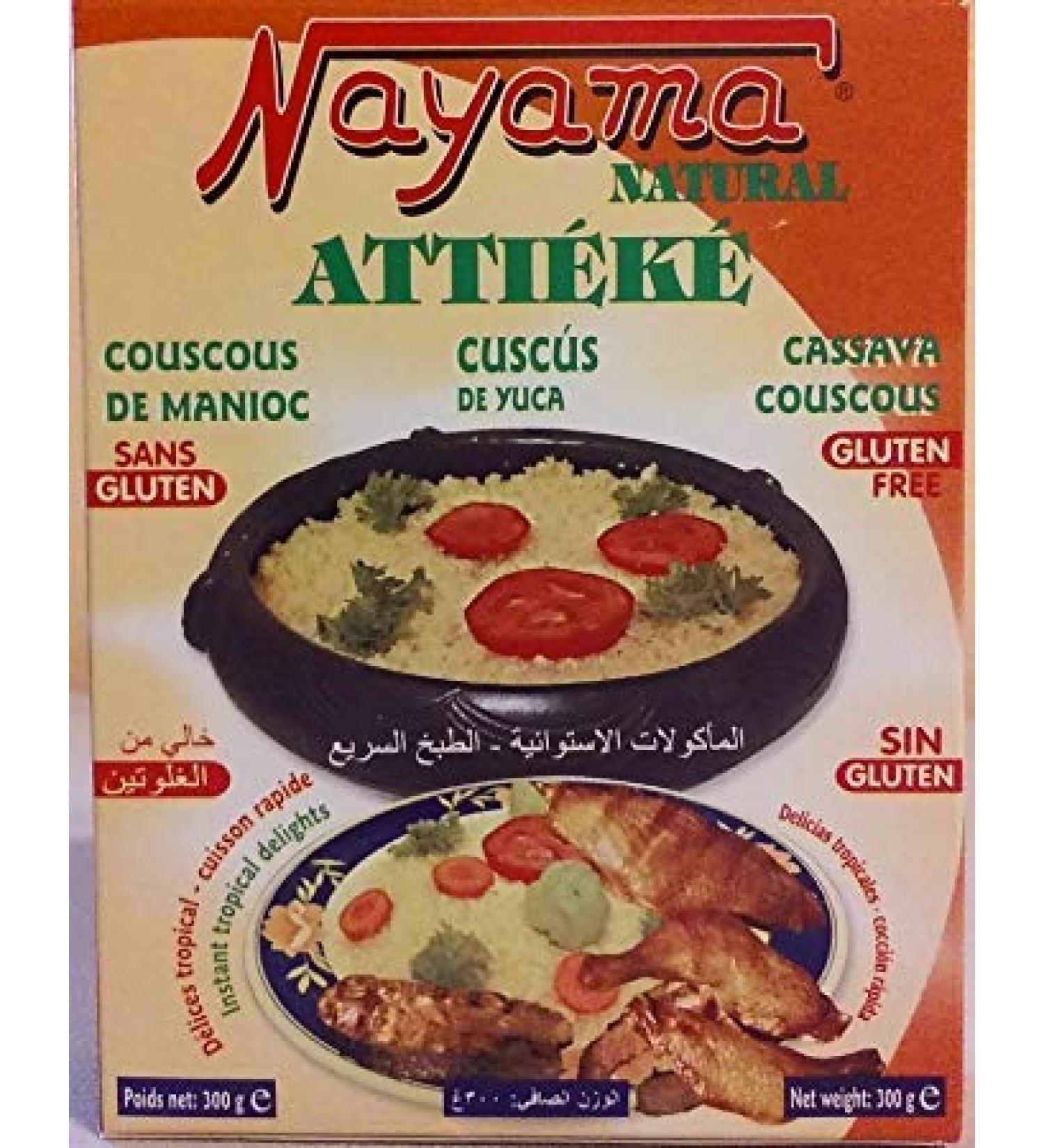 Nayama Attieke Cassava Couscous - 4 Pack | Authentic African Cuisine - Buy Online on GoSupps.com
