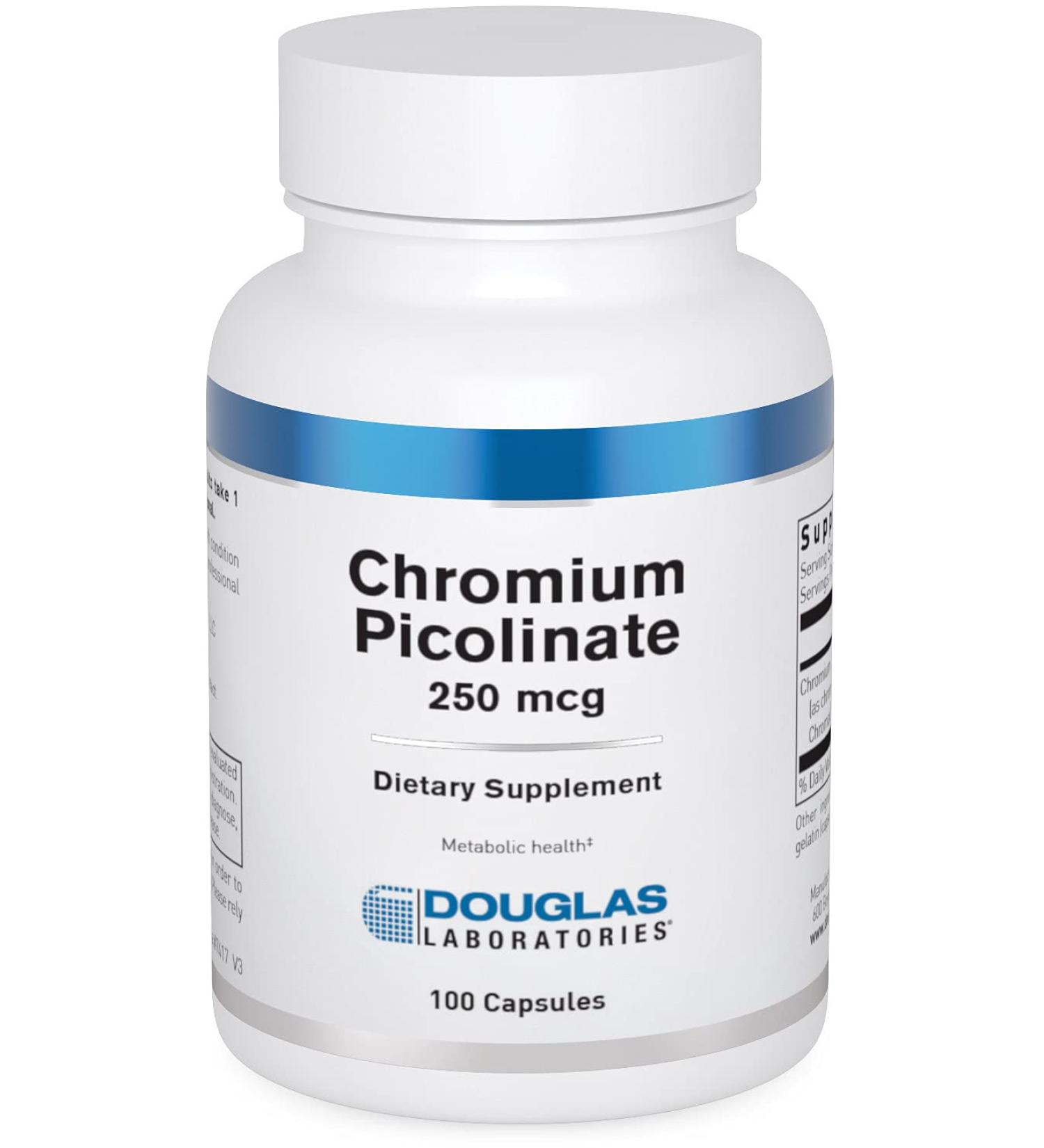 Douglas Laboratories Chromium Picolinate 250 mcg - 100 Capsules | Supports Healthy Metabolism - Buy Online on GoSupps.com