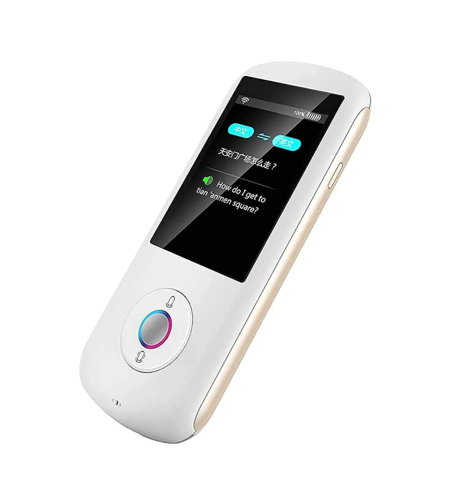 Instant Translator Device Smart Language Translator Device Smart Language Voice 2.4 Inch Touch Screen 28 Languages WiFi Pocket Electronic Translators Learning (White) Vision - Buy Online on GoSupps.com