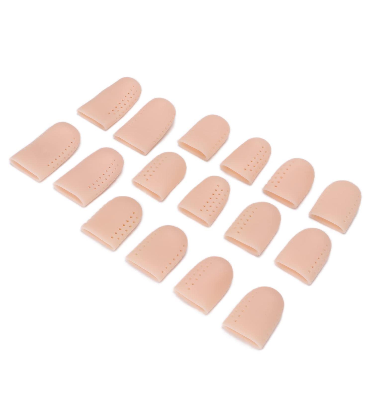 16-Pack Toe Cover Caps | Breathable Gel Sleeve for Ingrown Toenails & Toe Pain Relief - Buy Online on GoSupps.com