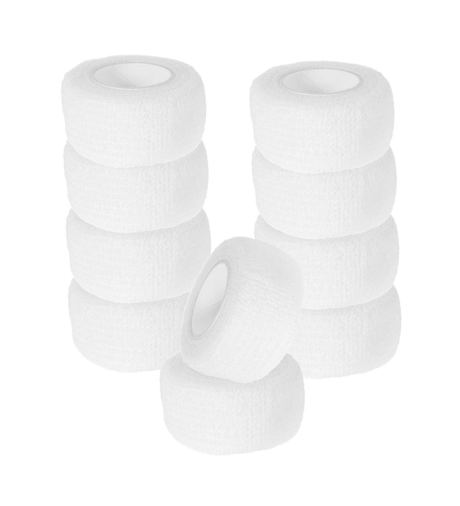 Happyyami 10 Rolls Self Finger Strap Wrap - Athletic Tape for Sports White Pressure Wraps - International Shipping Available - Buy Online on GoSupps.com