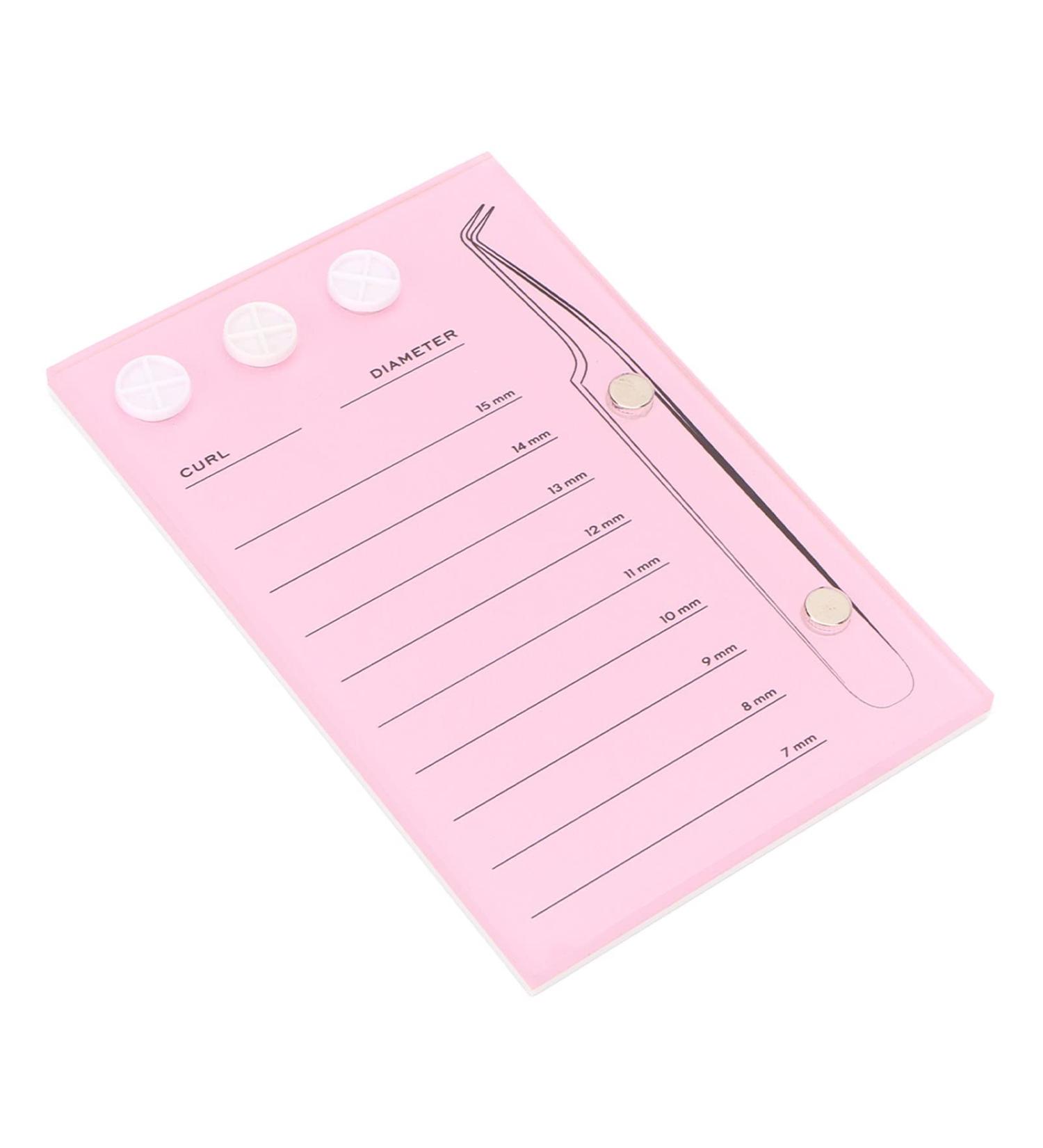 Eyelash Extension Plate & Tray Set with Magnetic Holes | Curved Tweezers & Large Glue Cups - Shop Now! - Buy Online on GoSupps.com