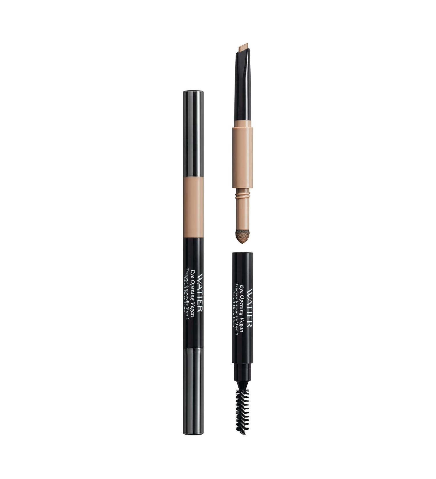 Watier Eye Opening Vegan 3-in-1 Brow Liner Blonde Eyebrow Pencil with Jojoba Oil Shea Butter & Vitamin E Long-Lasting Transfer-Proof Smudge-Proof 0.6 g - Buy Online on GoSupps.com