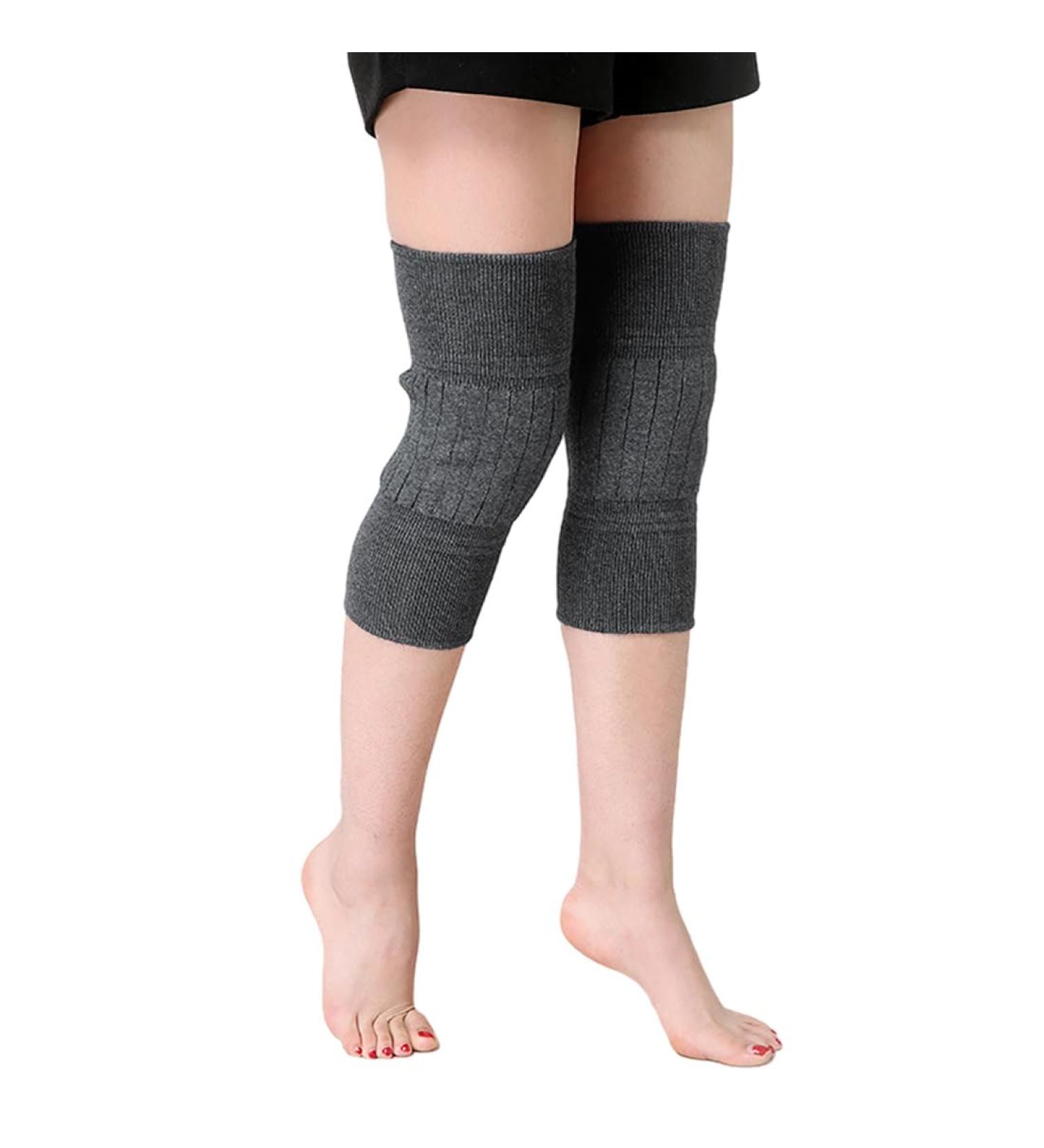 Buy Thick Cashmere Knee Warmers - Unisex Thermal Knee Pads for Winter Sports | Elastic Soft Knee Braces & Support Sleeves - Buy Online on GoSupps.com