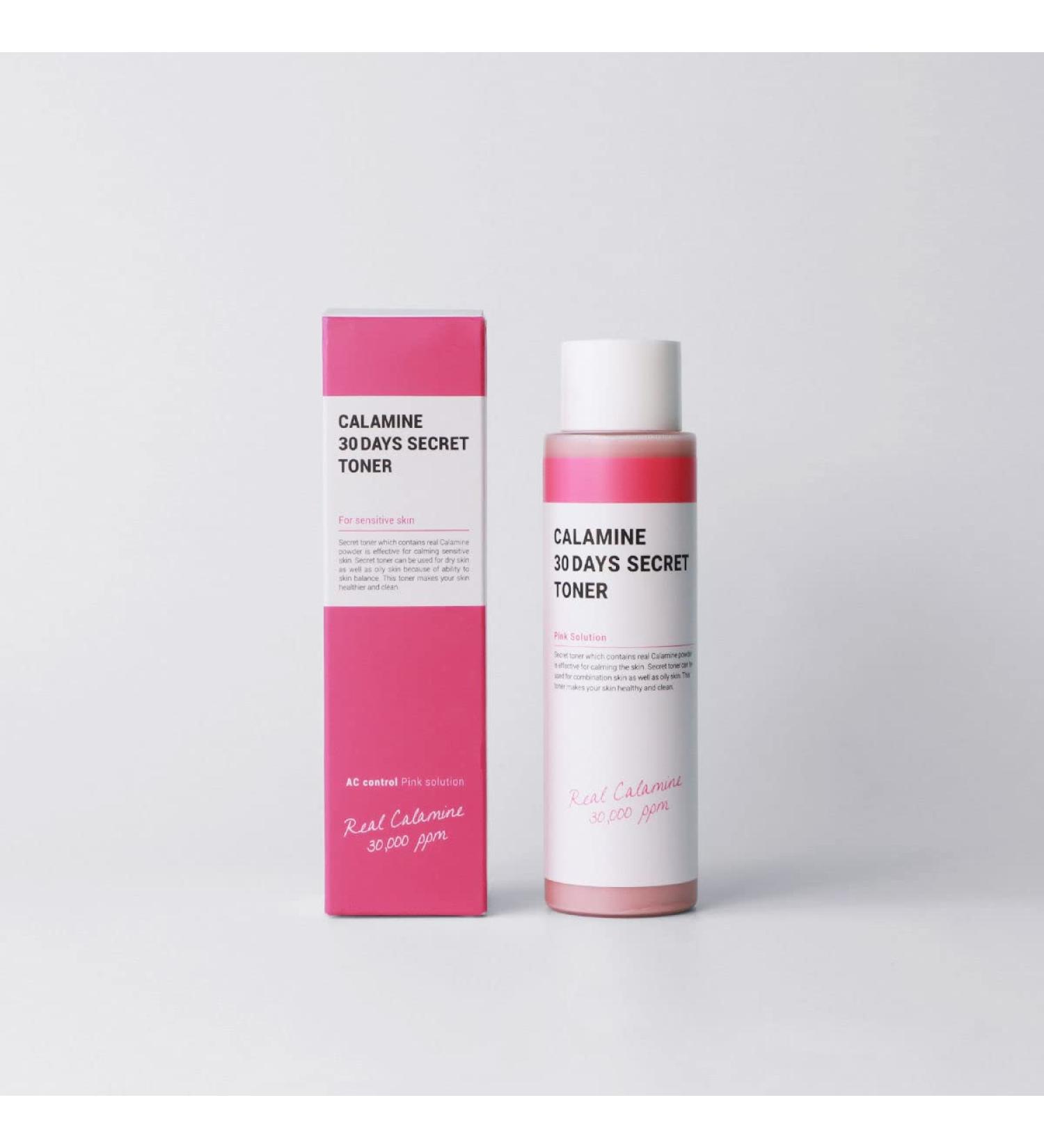 KSECRET Calamine Toner - 30 Days Acne Treatment | Korean Skincare 160ml | Skin Refining Solution - Buy Online on GoSupps.com