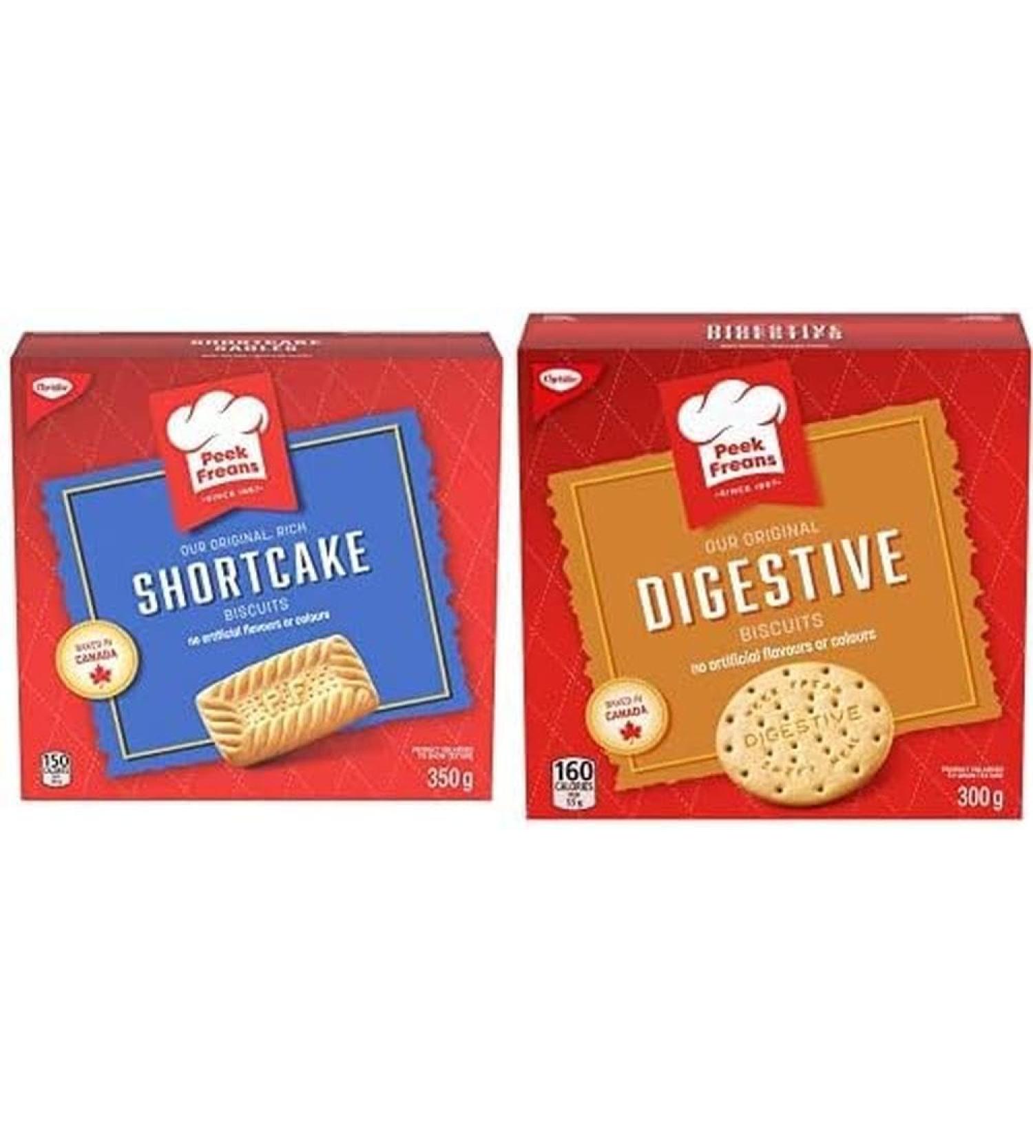 Peek Freans Shortcake Biscuits 1 Box (350g) with Digestive Biscuit Cookies 300g