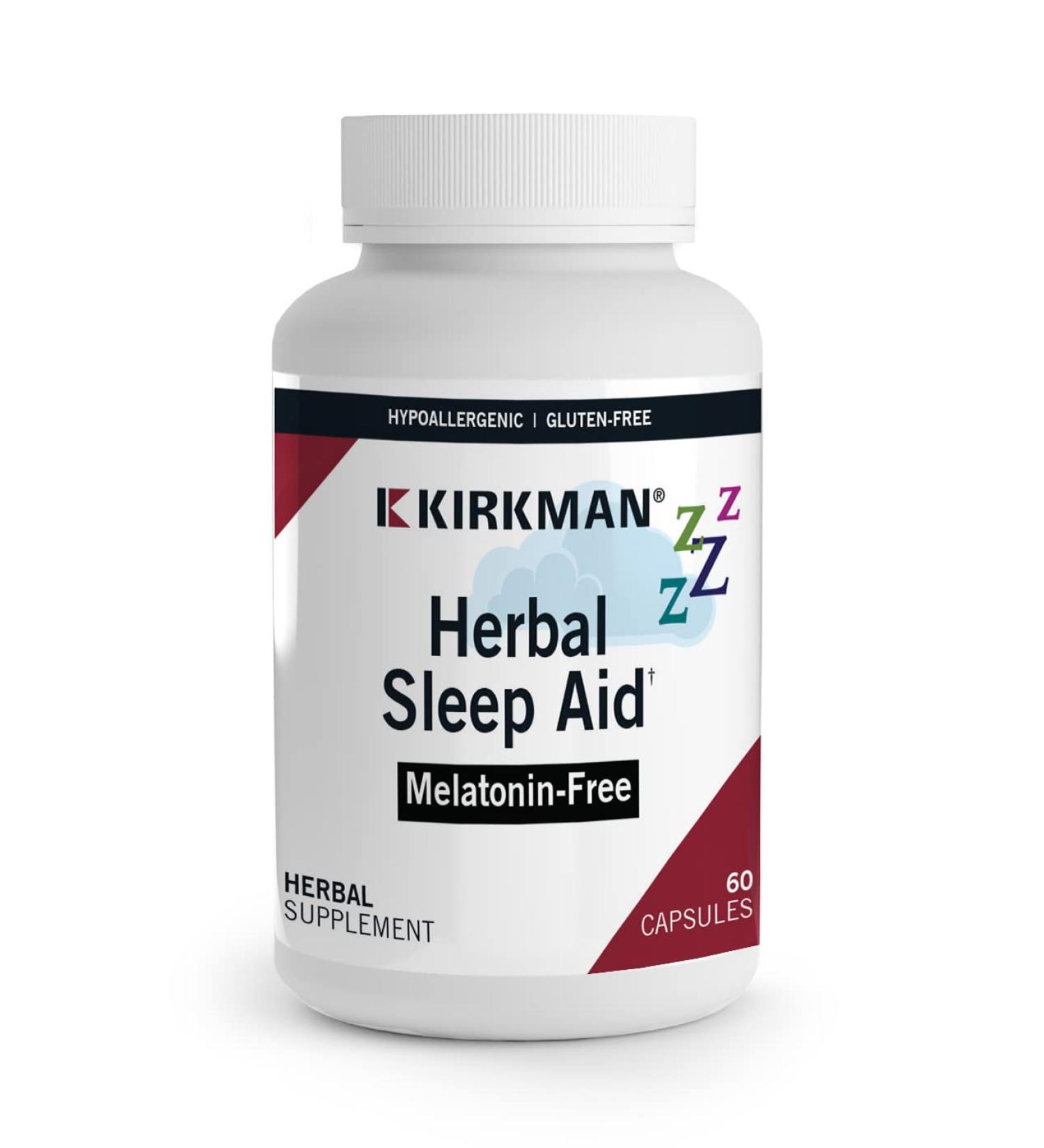 Kirkman Herbal Sleep Aid - Natural Sleep Support - 60 Capsules - International Shipping Available - Buy Online on GoSupps.com