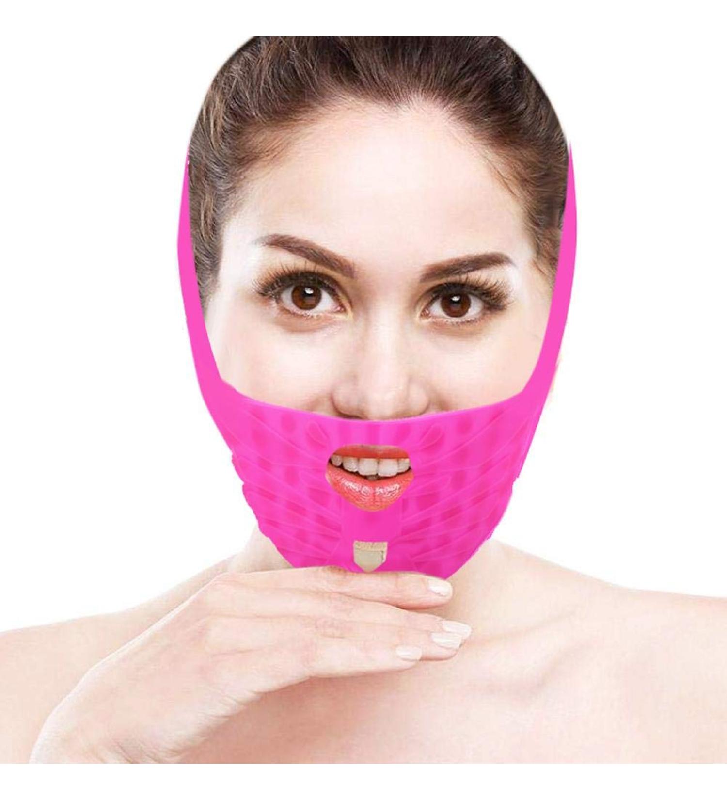 Facial Lifting Firming Mask | Silicone V Line Neck Bandage for Double Chin Reduction & Wrinkle Relief - Shop Internationally - Buy Online on GoSupps.com