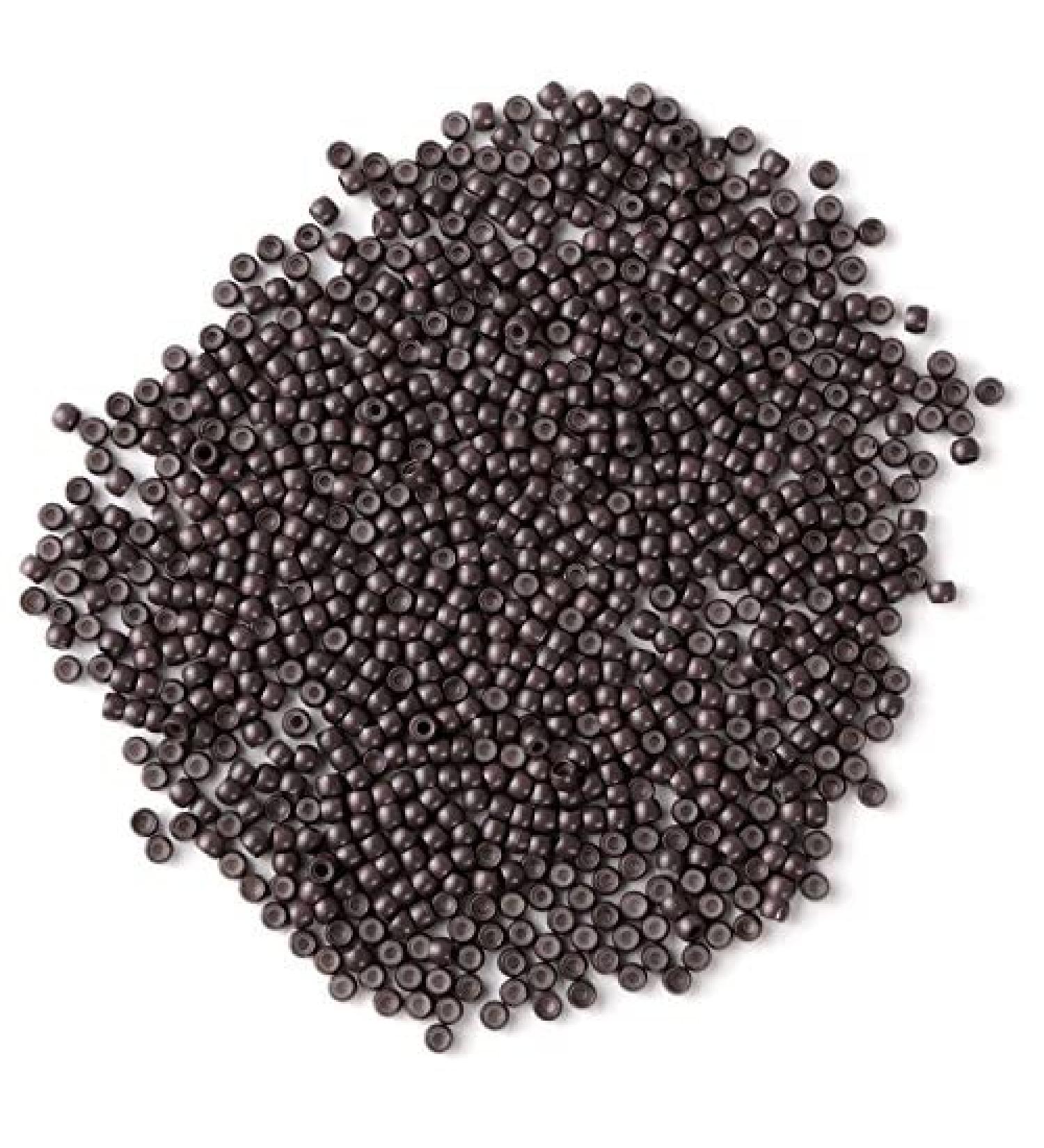 Vlasy Silicone Lined Nano Rings Beads for Hair Extensions - Brown (600pcs) - Buy Online on GoSupps.com