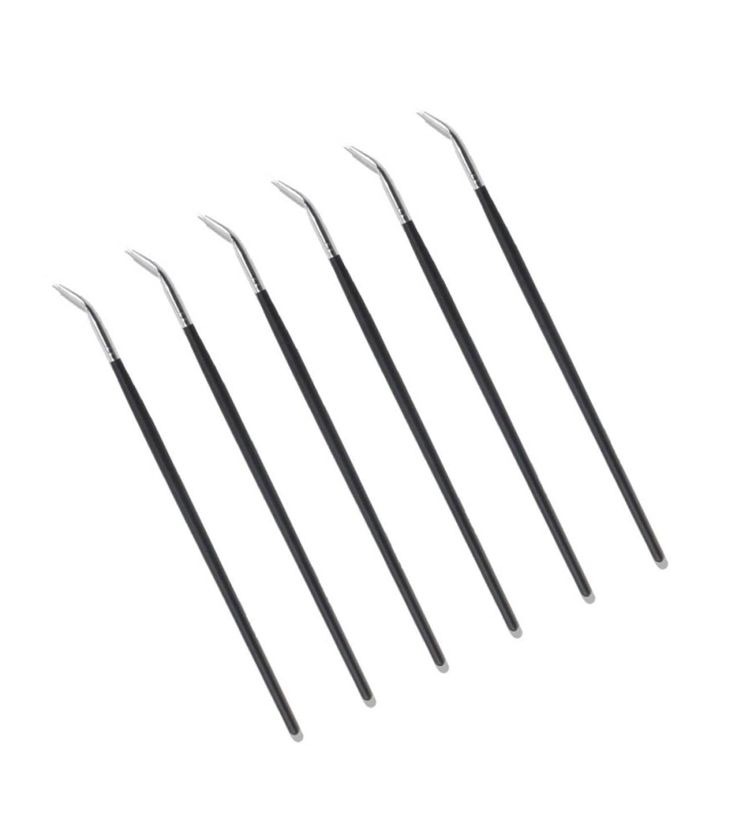 PLAFOPE 6pcs Long Handle Eyeliner Brush Liner Brush for Eyes Angled Bent Eyeliner Brush Eye Makeup Brush - Buy Online on GoSupps.com