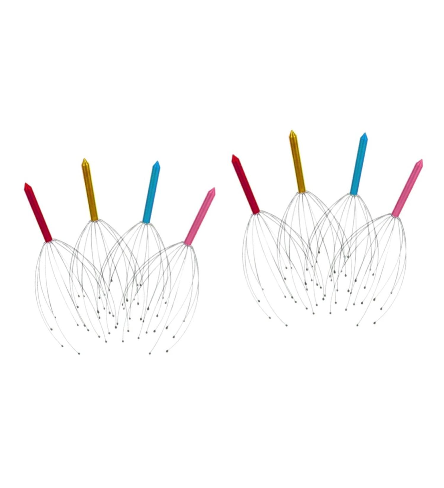 Frcolor 8 STK Portable Scalp Massage Devices Head Scratcher for Hair Stimulation & Relaxation | International Shipping Available - Buy Online on GoSupps.com