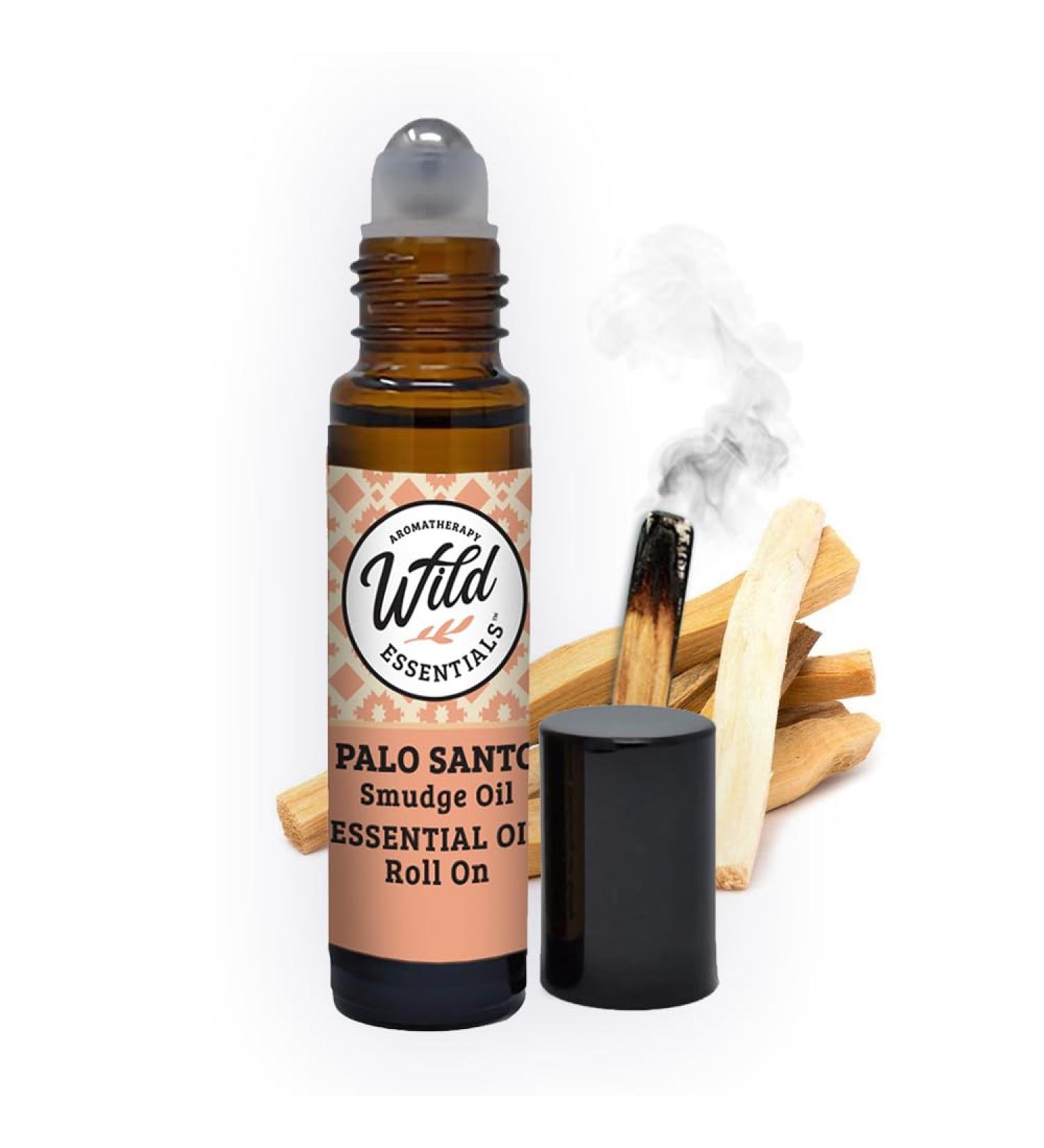 Wild Essentials Palo Santo Essential Oil Roll-On 10ml | 100% Pure & Organic | Cleansing Purifying Relaxing | Premium Grade Natural Moisturizer - Buy Online on GoSupps.com