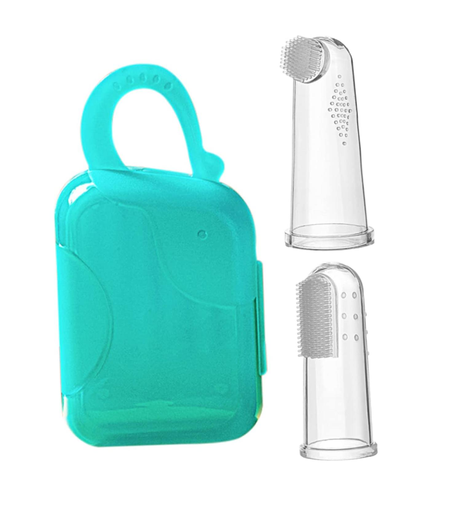 Gatuida Finger Toothbrush Set for Dogs & Kids | Oral Cleaning Finger Brushes with Replaceable Heads - Buy Online on GoSupps.com