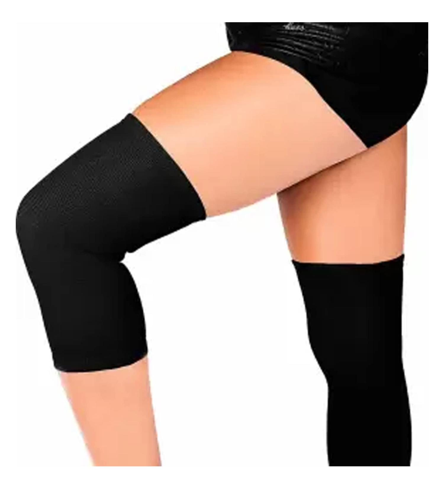 SystemsEleven Knee Support - Elastic Compression Bandage for Joint Pain & Sprains - 2 Pack Black Sleeve for Men & Women - Buy Online on GoSupps.com