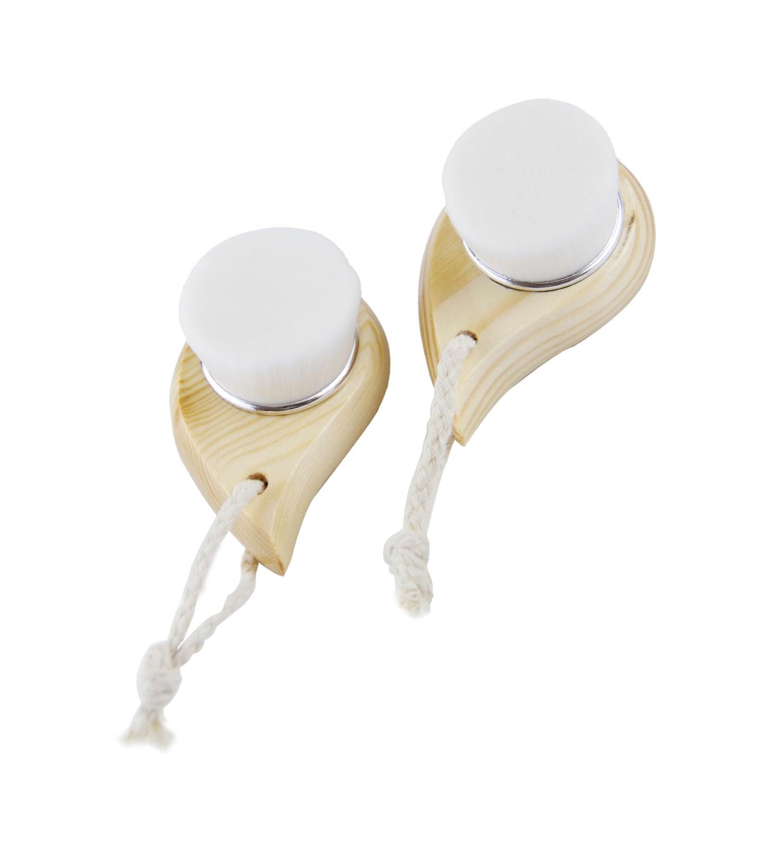 Buy Soft Bristle Face Washers - 2 Pack Face Exfoliating Scrub Brush for Deep Pore Cleaning & Skincare | Silvery - Buy Online on GoSupps.com