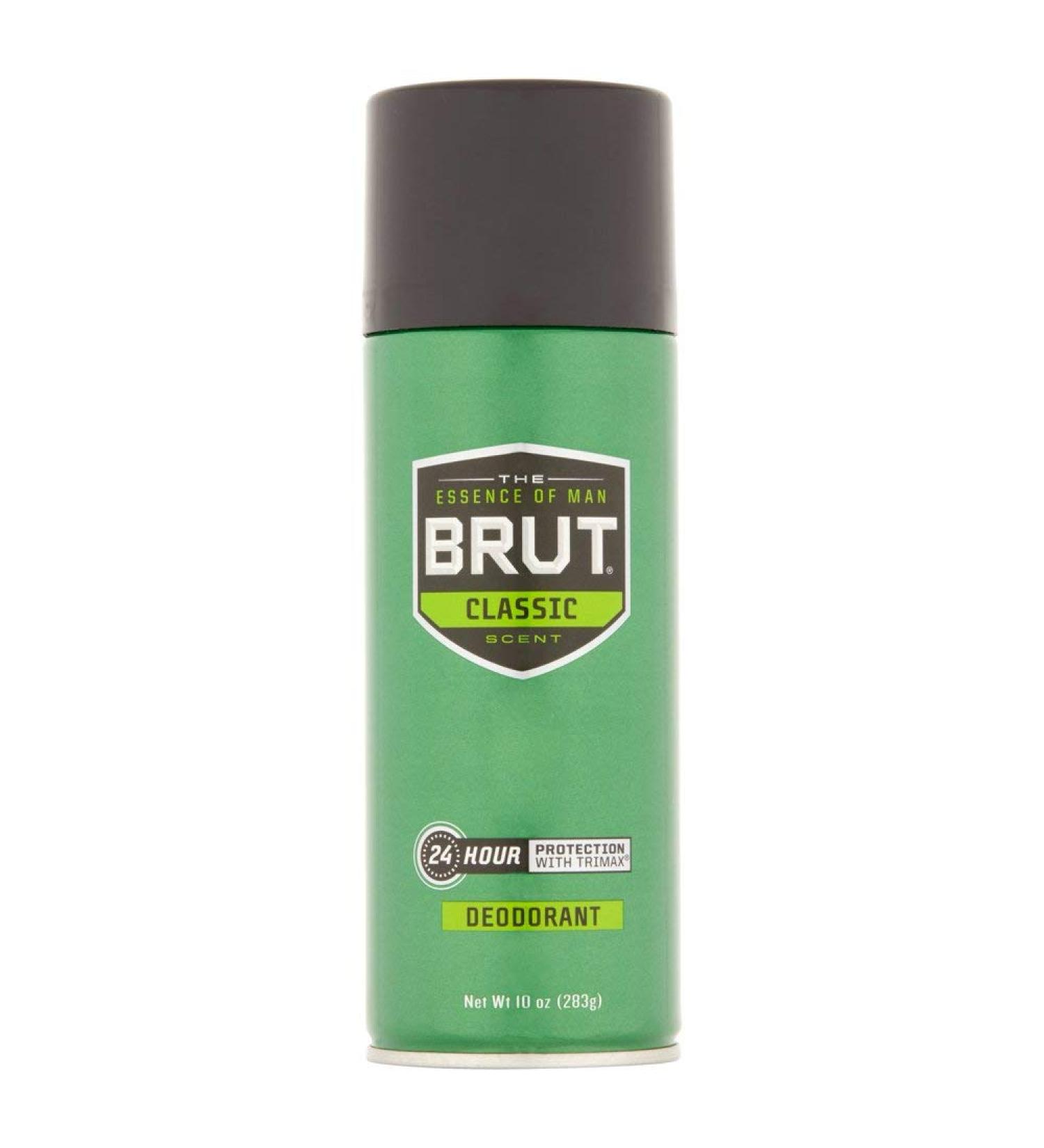 Brut Deodorant 10oz Aerosol Classic Scent (3 Pack)