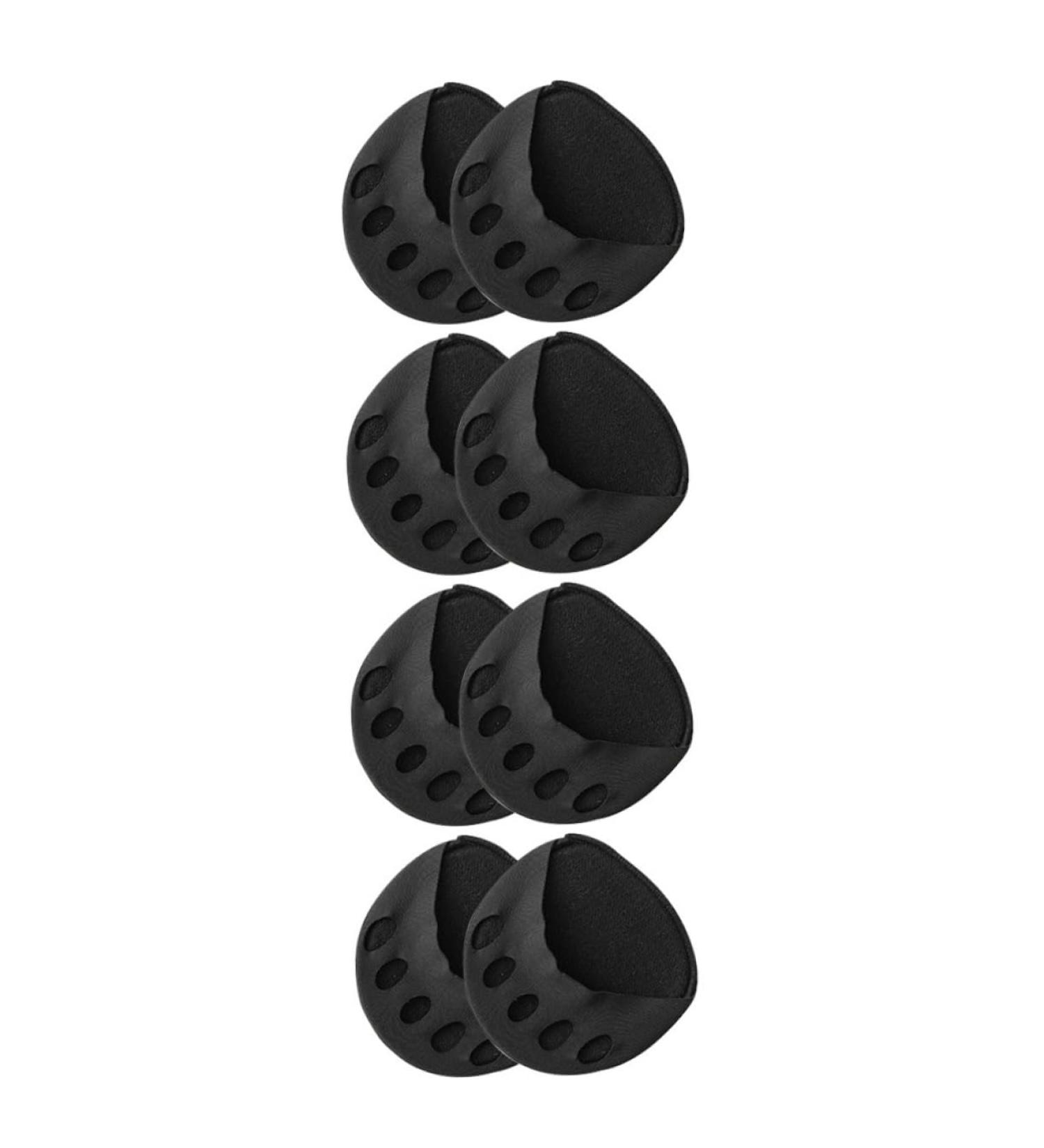 Shop Gatuida 4 Pairs Split Toe Socks | No Show Heel Sandal Liner Socks for Women | Metatarsal Support & Comfort | Invisible Black Cotton - Buy Online on GoSupps.com