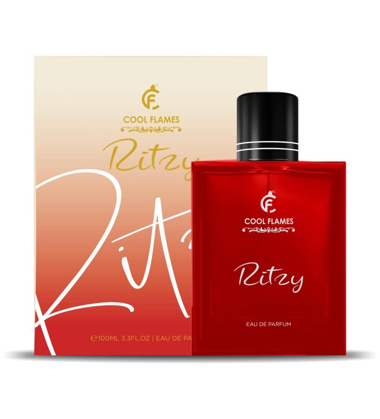 Cool Flames Luxury Ritzy Unisex Eau De Parfum with Grapefruit Cinnamon Patchouli & Amber Premium Long Lasting Citrus & Spicy Fragrance Scent Perfume for Men & Women 100 ML - Buy Online on GoSupps.com