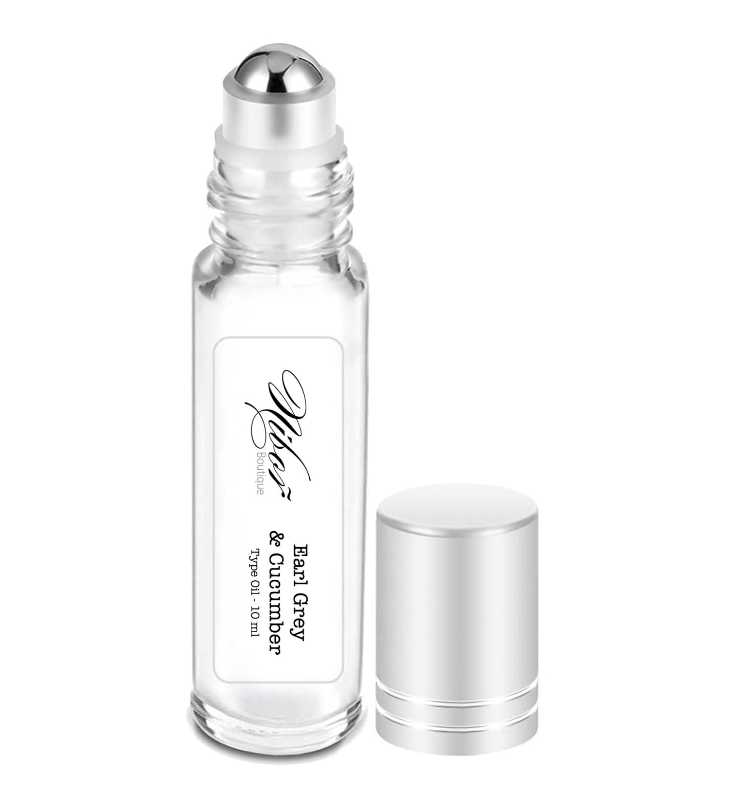 | Luxury Inspired Fragrances | Pure Uncut 10ml Roll On | Mens Collection | Designer Type Oil | Perfume Oil | Body Oil | Gift | Travel Roller Bottle (Earl Grey & Cucumber (Type))