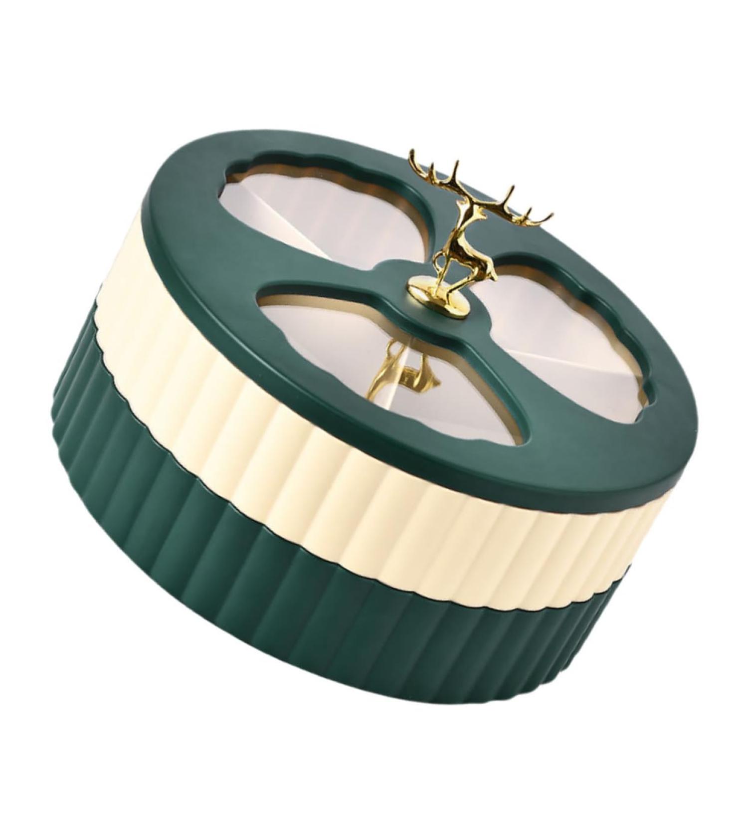 Alipis Box Dried Fruit Storage Box Snack Containers Cookie Plate Snack Tray to Rotate Tableware Nut - Buy Online on GoSupps.com