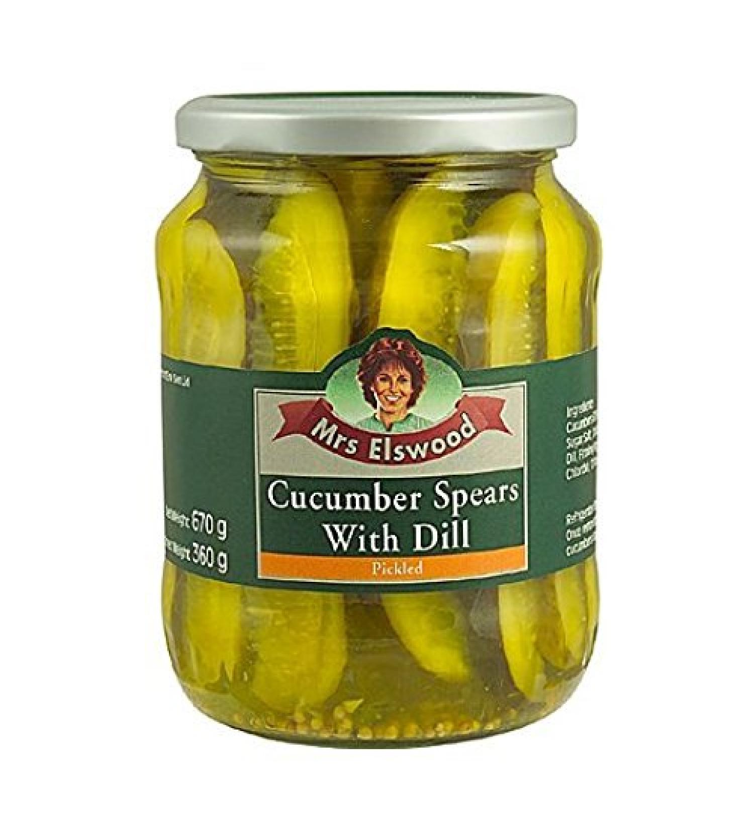 Mrs Elswood Cucumber Spears with Dill 670g