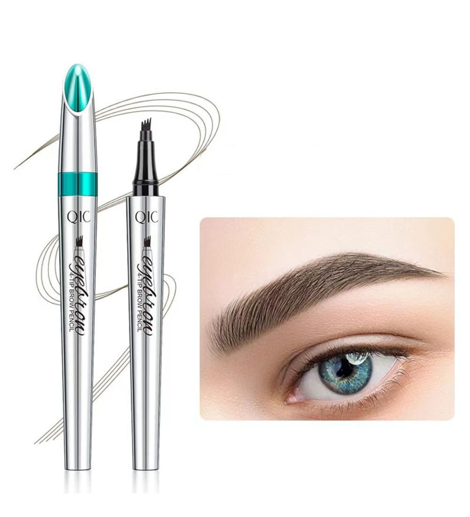 HJOPA Professional Waterproof Eyebrow Pencil - Dark Brown | Long Lasting, Natural Look with Micro Fork Tip | Easy Makeup Application - 1 Count - Buy Online on GoSupps.com