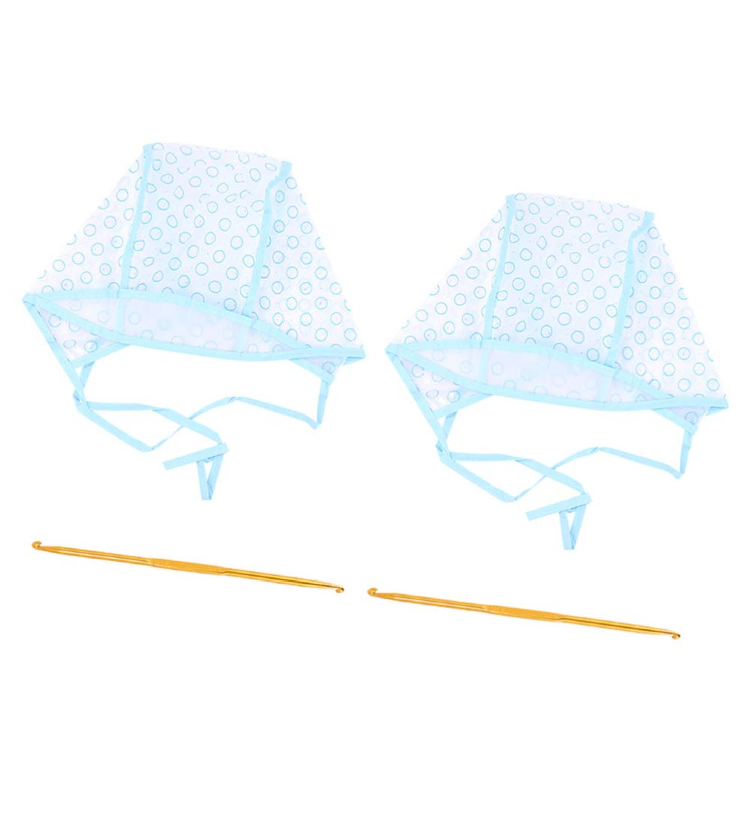 Frcolor Hair Coloring Cap Set - 2 Medium Hoods with Hooks for International Shipping - Buy Online on GoSupps.com