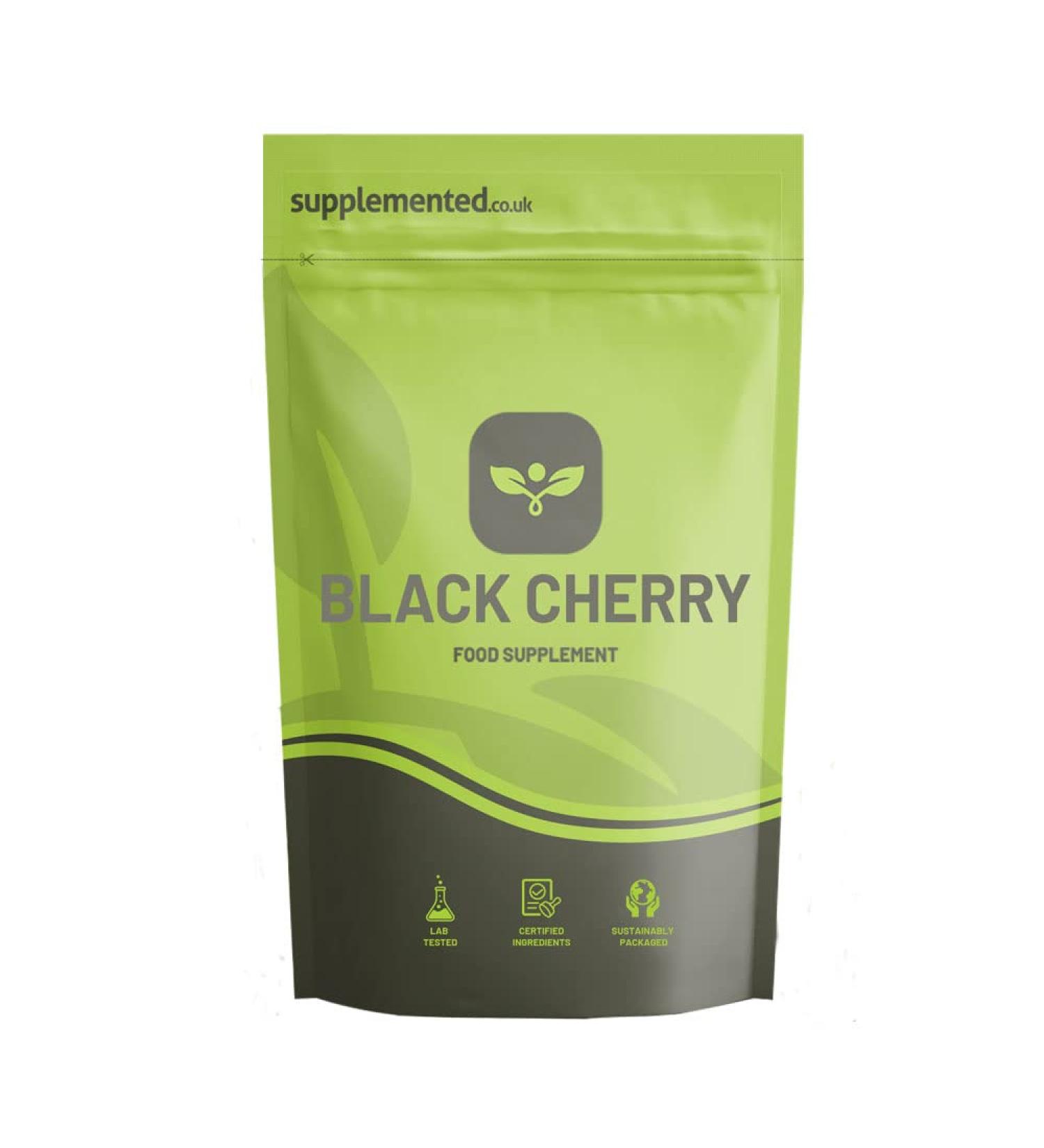 Black Cherry Extract 3000mg | 90 High Strength Capsules | UK Made for Better Sleep - Buy Online on GoSupps.com