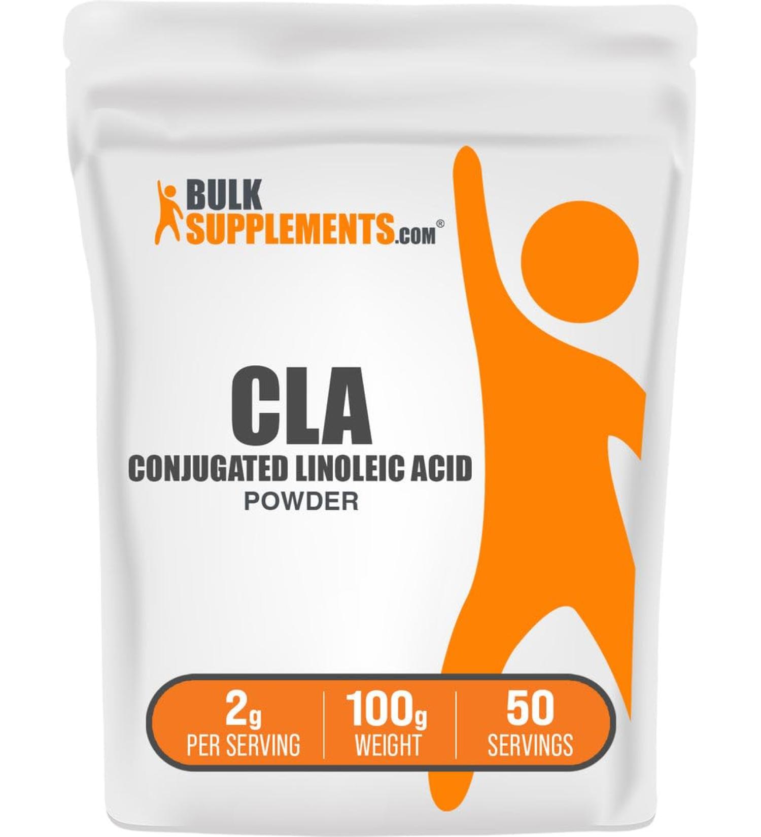 BulkSupplements.com Conjugated Linoleic Acid Powder - CLA Supplement Nutritional Supplement - Gluten Free 2g Per Serving 100g (3.5 oz) (Pack of 1) 3.53 Ounce (Pack of 1) - Buy Online on GoSupps.com