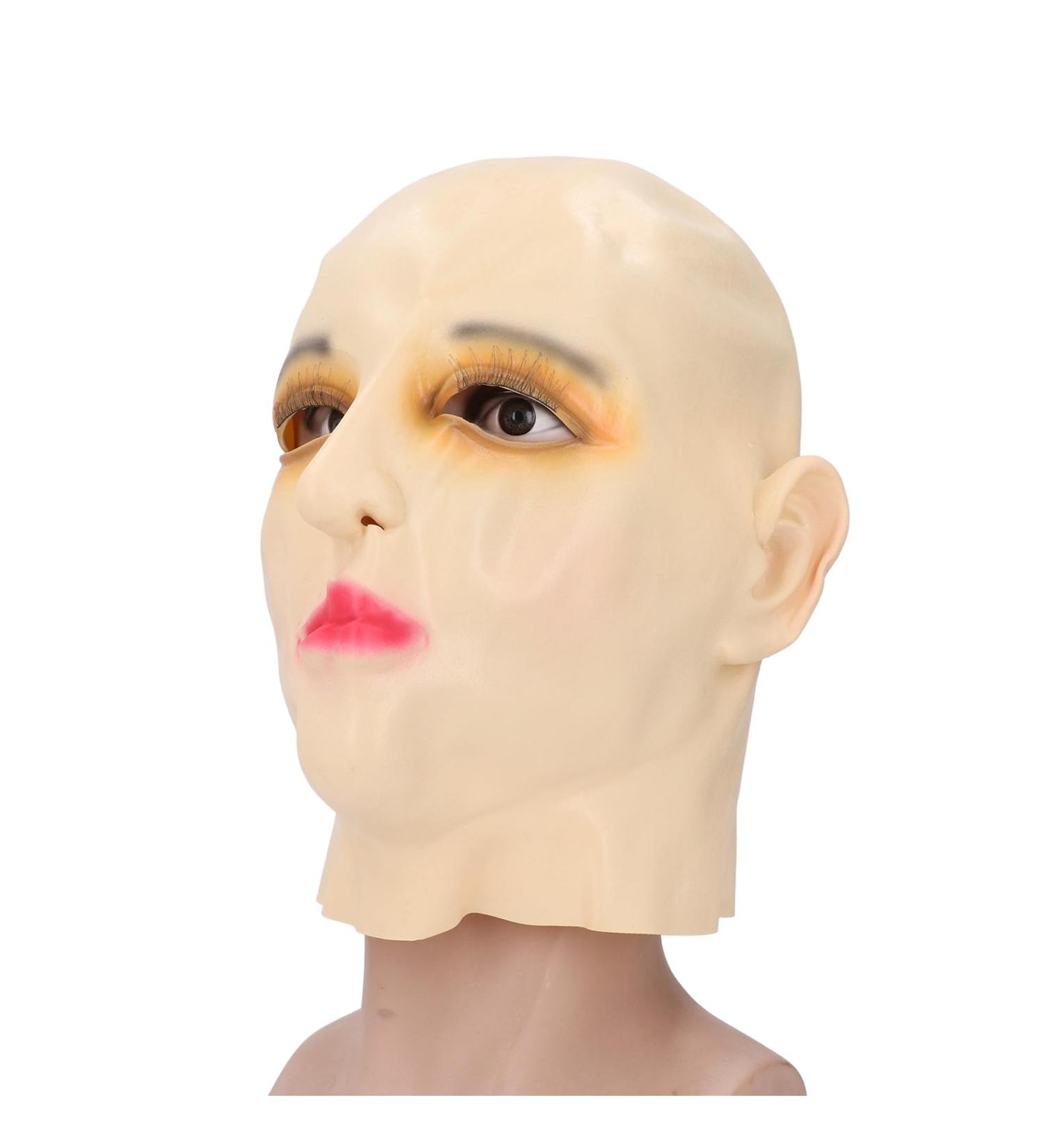 Latex Women Face Cover - Cosplay Costume Prop for Parties & Role Play | Perfect for Stage Performances & Birthday Celebrations - Buy Online on GoSupps.com