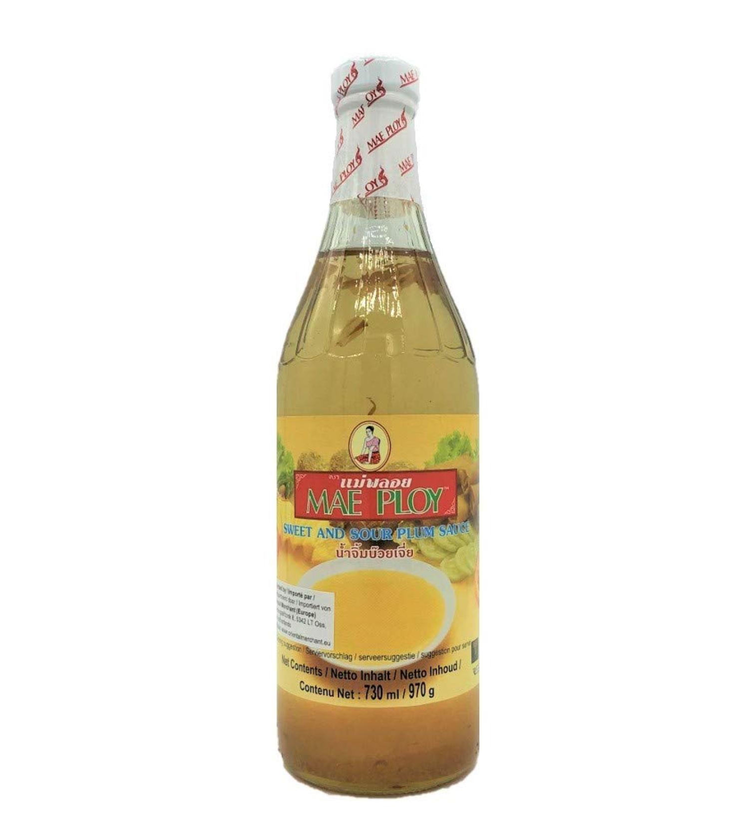 Mae Ploy Sweet and Sour Plum Sauce 730ml/970g - Authentic Thai Flavors for Stir-Fries and Dipping - Buy Online on GoSupps.com