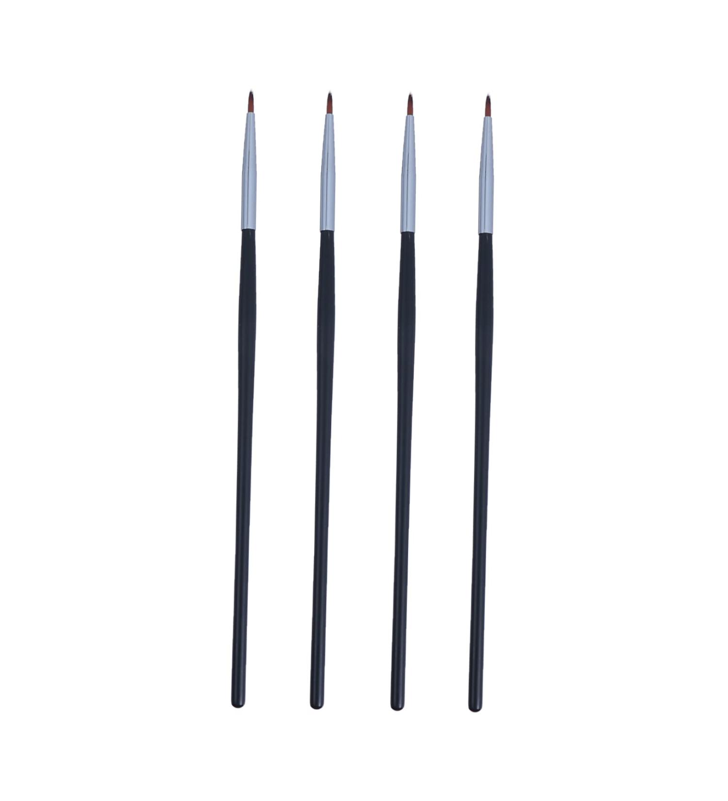 Healeved 4pcs Fine Eyeliner Brush Eyebrow Liner Brush Eyeshadow Cosmetic Eye Wand Lip Liner Fiber - Buy Online on GoSupps.com