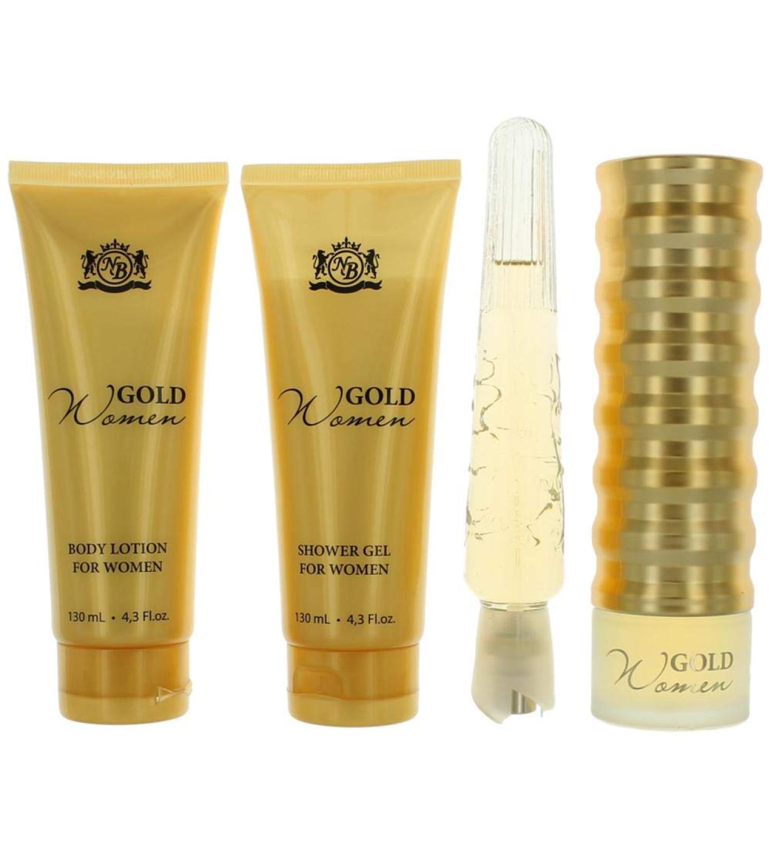 Gold by New Brand 4 Piece Gift Set for Women