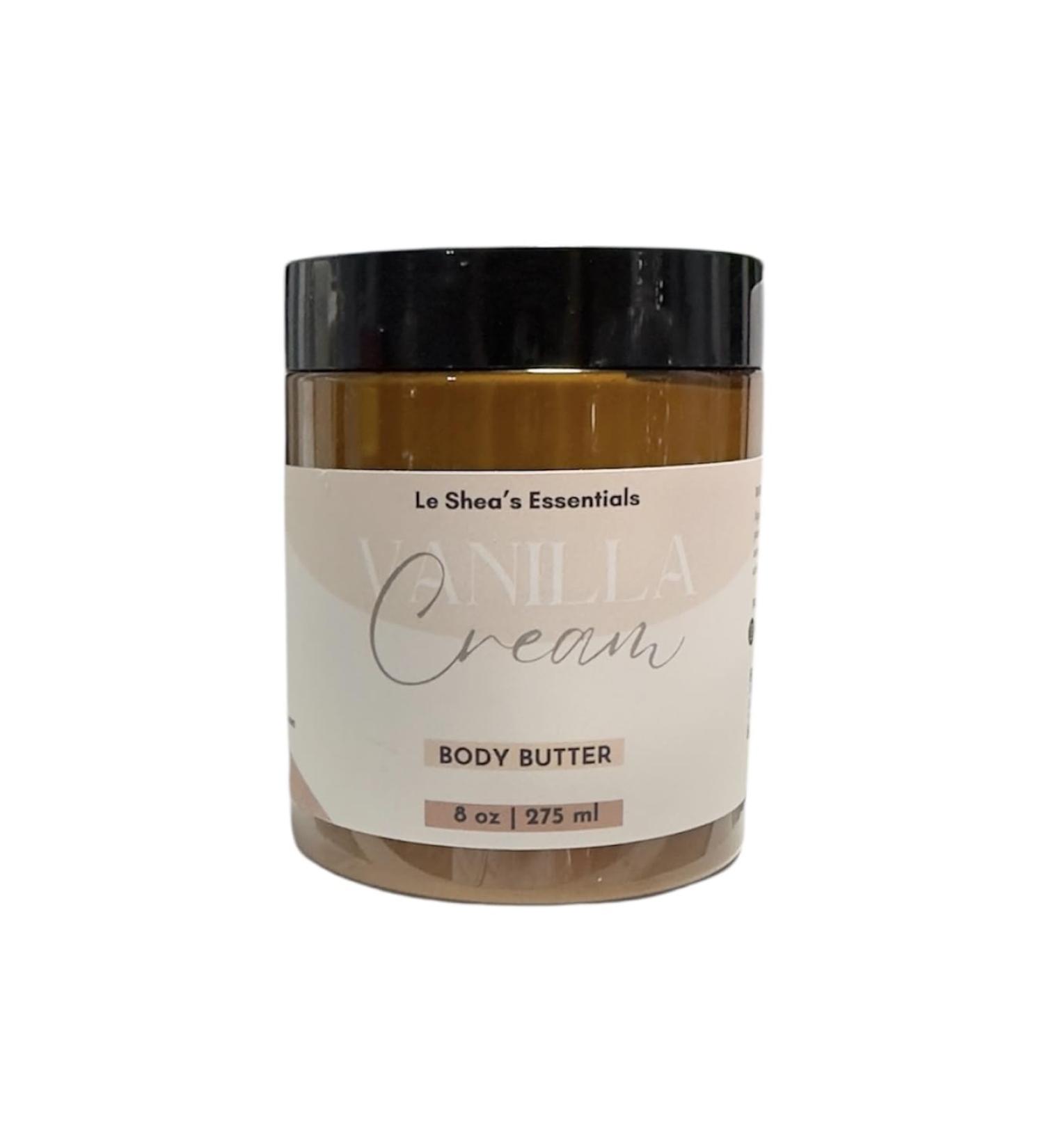 LE SHEA Vanilla Cream Body Butter Vegan Skin Cream Moisturizer African Shea Butter Mango Butter Vitamin E Oil Skin Care Thick Lotion for Dry Sensitive Dry Cracked Hand Feet 8 oz - Buy Online on GoSupps.com