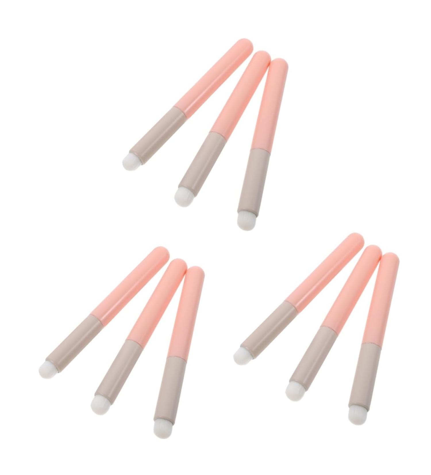 minkissy 9 Pcs Lip Brush Makeup Brush Portable Lipstick Brush Women Makeup Tools Lip Balm Applicator Lipstick Applicator Lip Applicators Round Head Miss Lip Gloss Wooden Handle 12.00X1.20X1.20CMx3pcs As Shownx3pcs - Buy Online on GoSupps.com