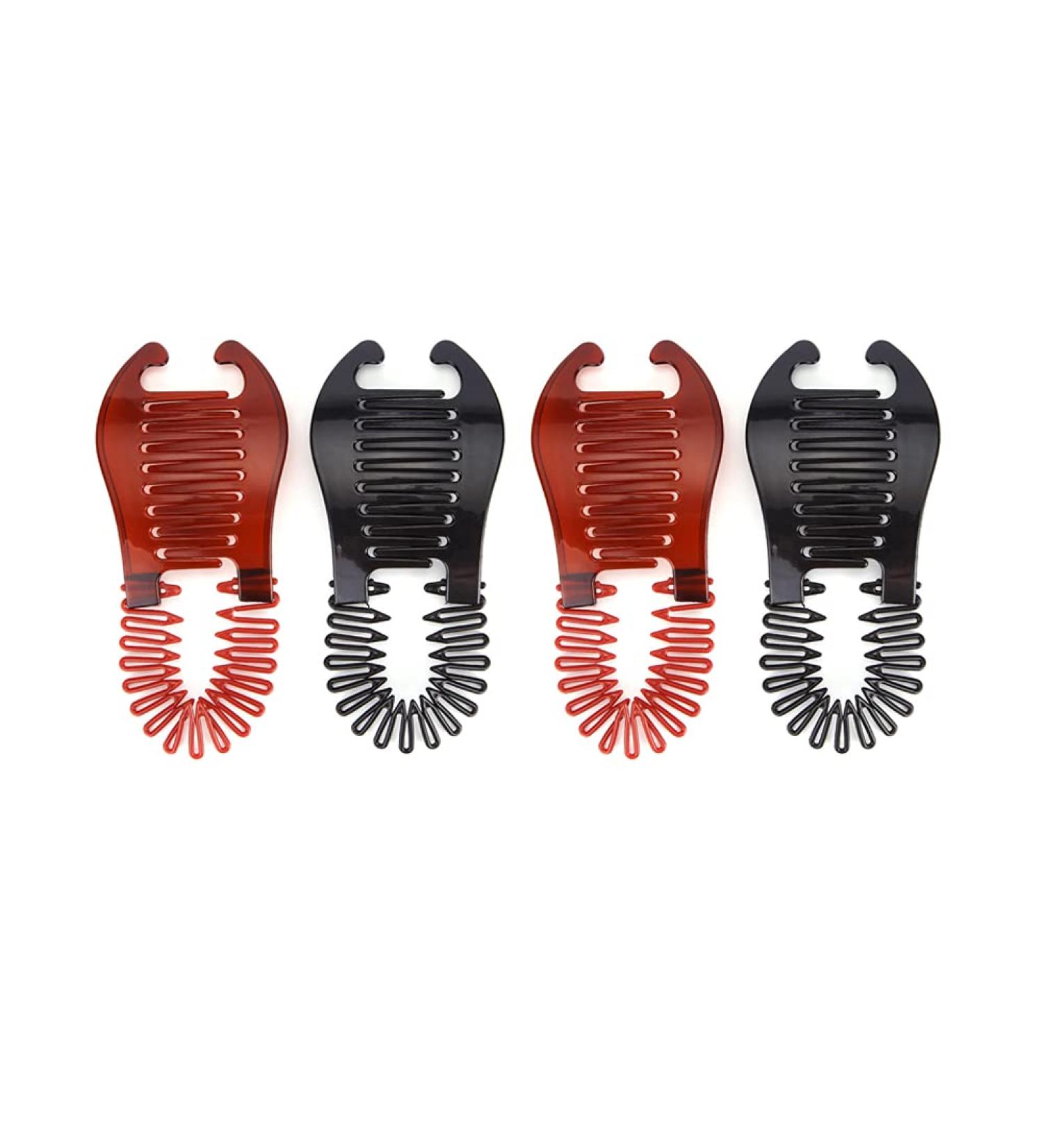 4 Pcs Flexible Plastic Banana Hair Clips - Hair Accessories for Women - Buy Online on GoSupps.com