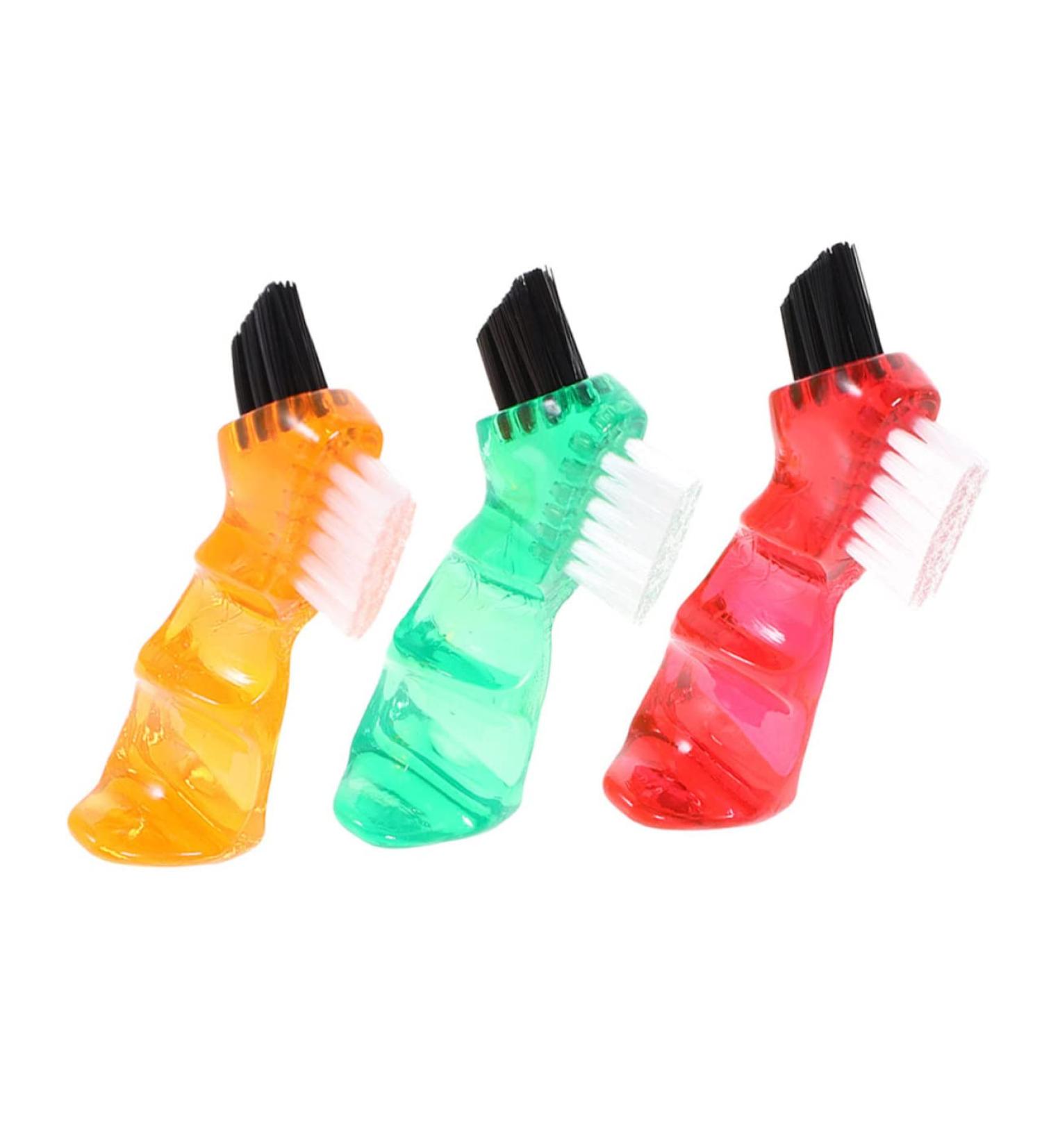 Orfofe 3-Piece Portable Prosthetic Toothbrush Set - Double-Sided Mini Cleaning Tool for Personal Care - Buy Online on GoSupps.com