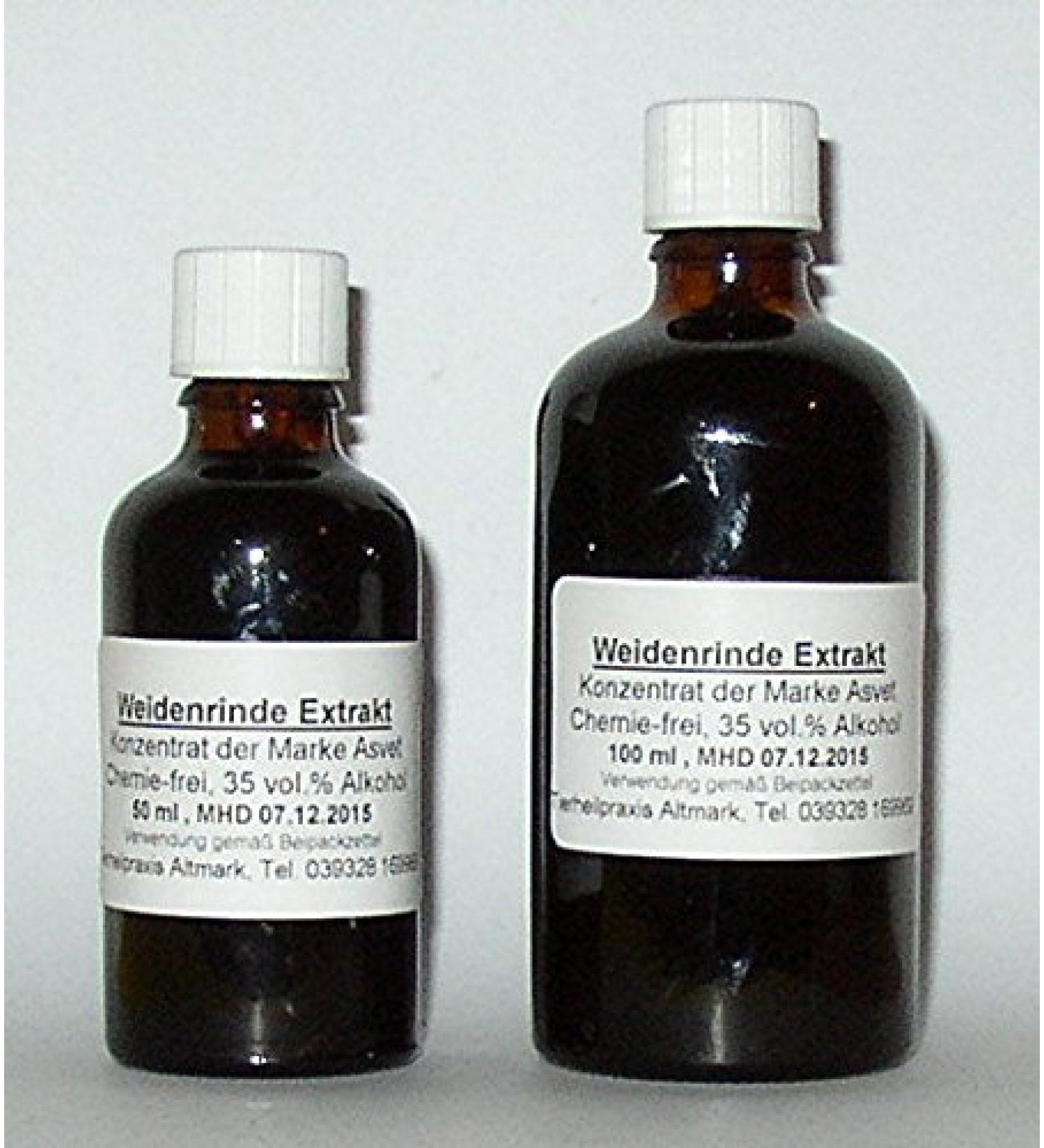 100ml willow bark extract drops tincture tea substitute