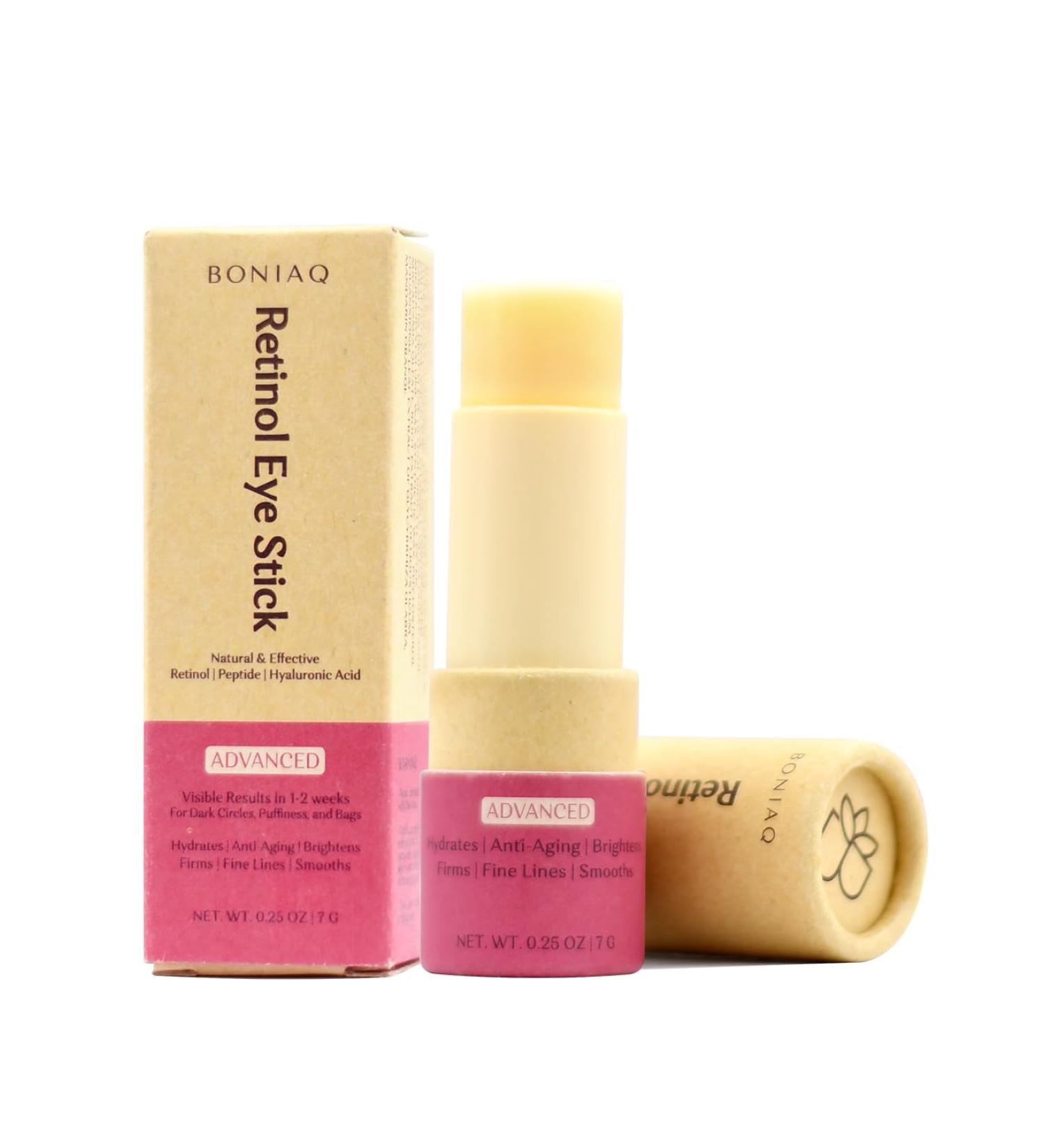 0.5% Retinol Eye Stick Eye Brightener Balm Retinol Eye Cream With Hyaluronic Acid Eye Cream for Dark Circles and Puffiness Visible Results in 1-2 Weeks Anti Aging Under Eye Cream for Wrinkles and Bags Reduces Fine Lines 7g 7 g (Pack of 1) - Buy Online on GoSupps.com